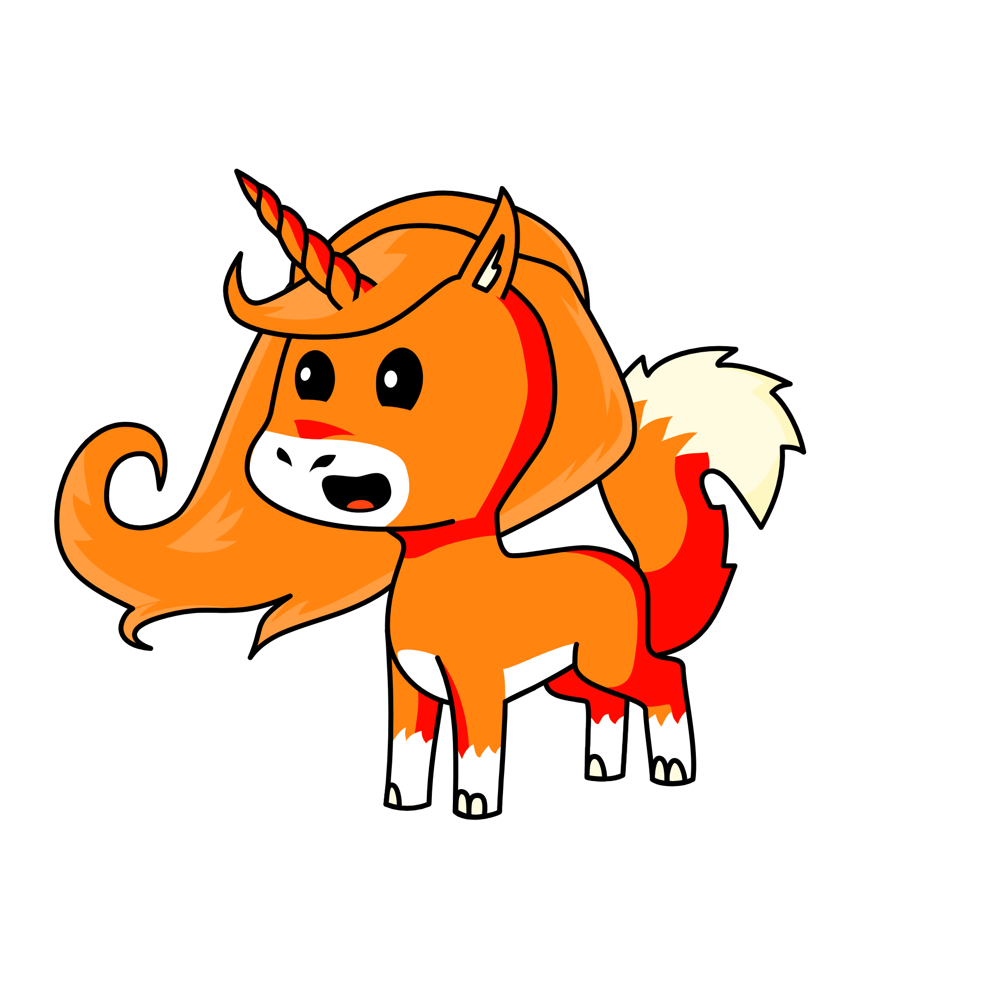 fox, the unicorn
