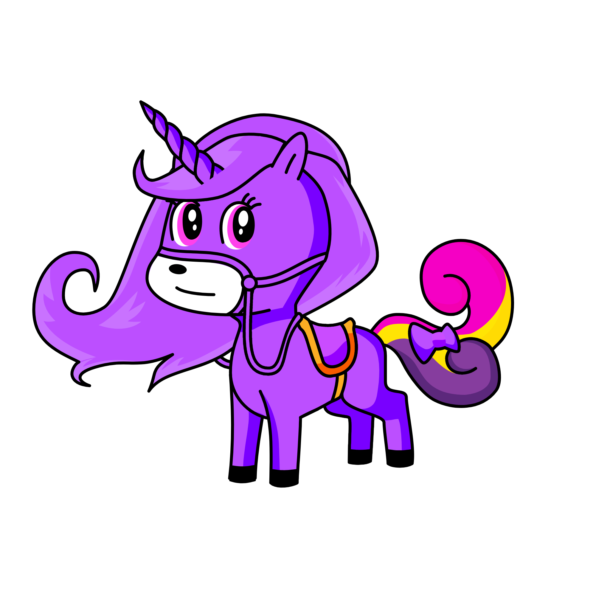 紫色, the unicorn