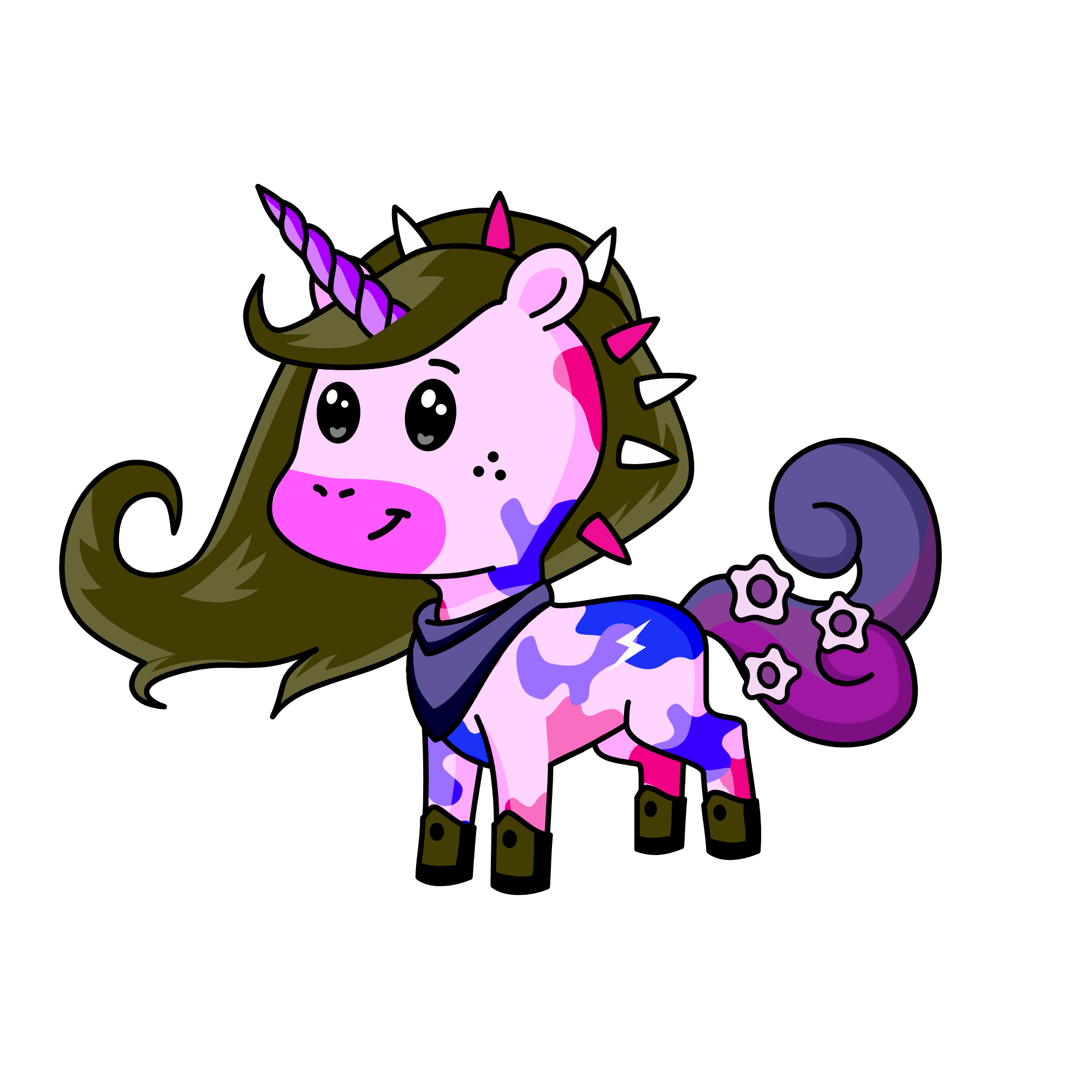 Nicocurly, the unicorn