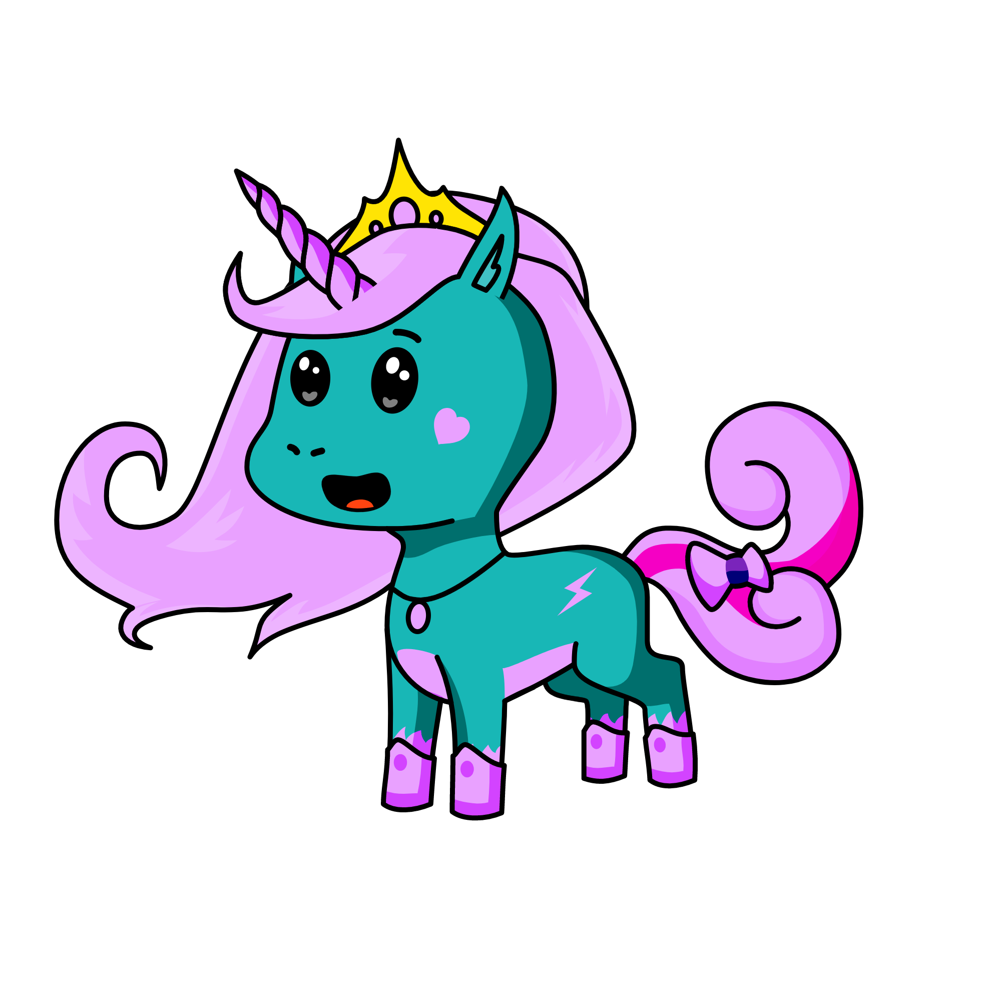 Pinky, the unicorn