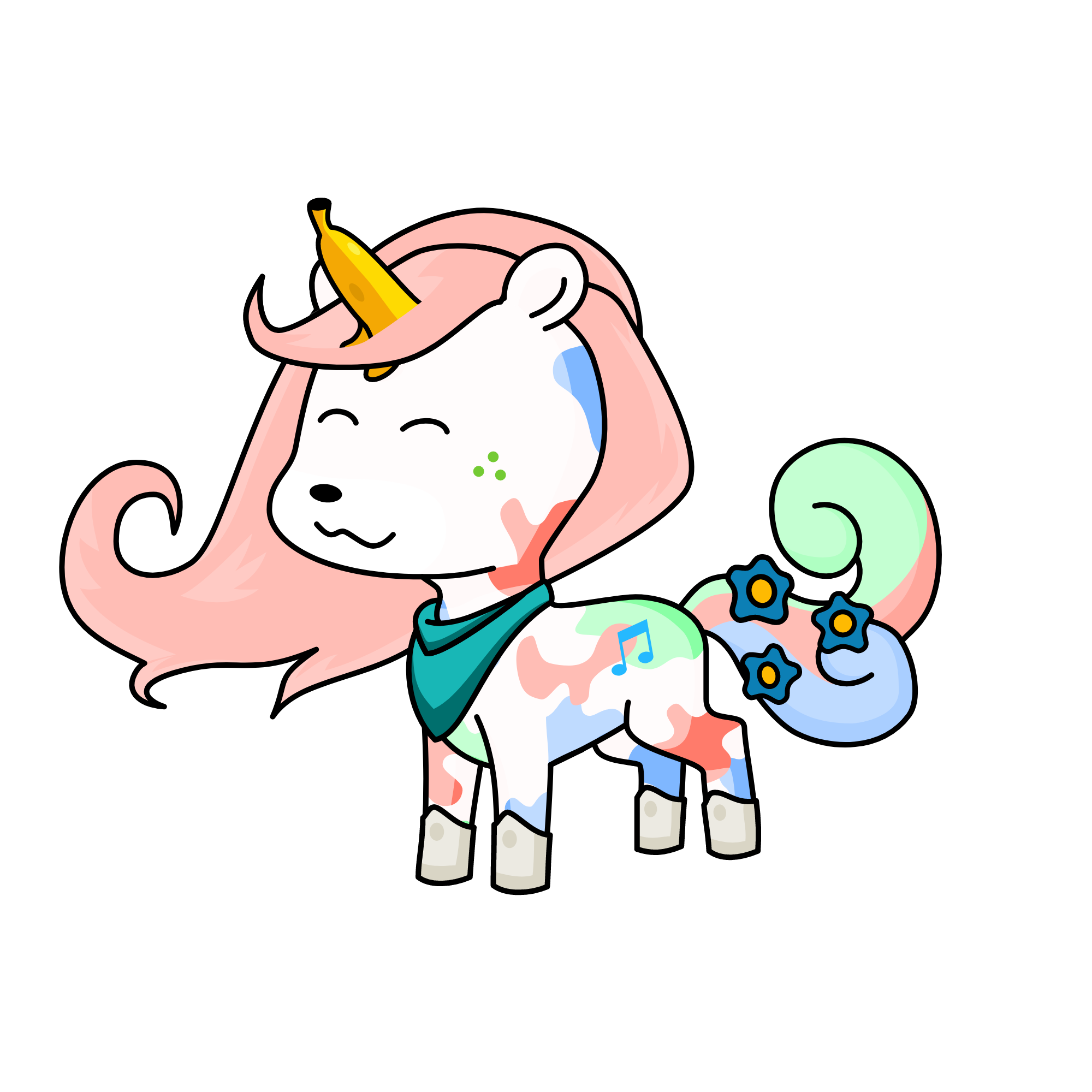 rainbo           \\, the unicorn