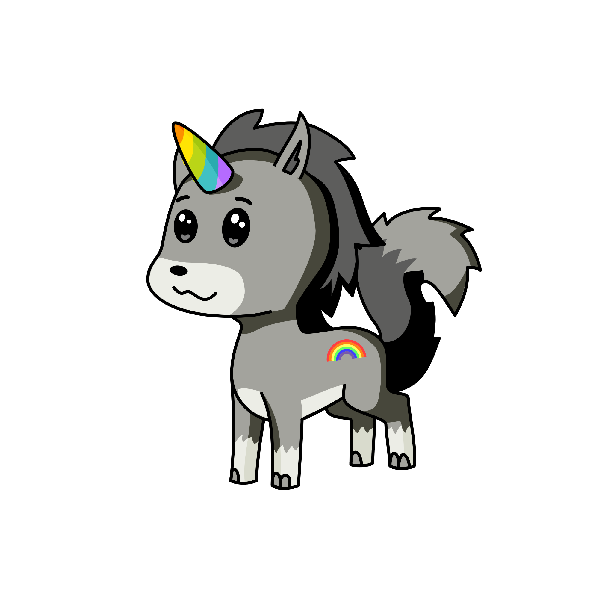 grey, the unicorn