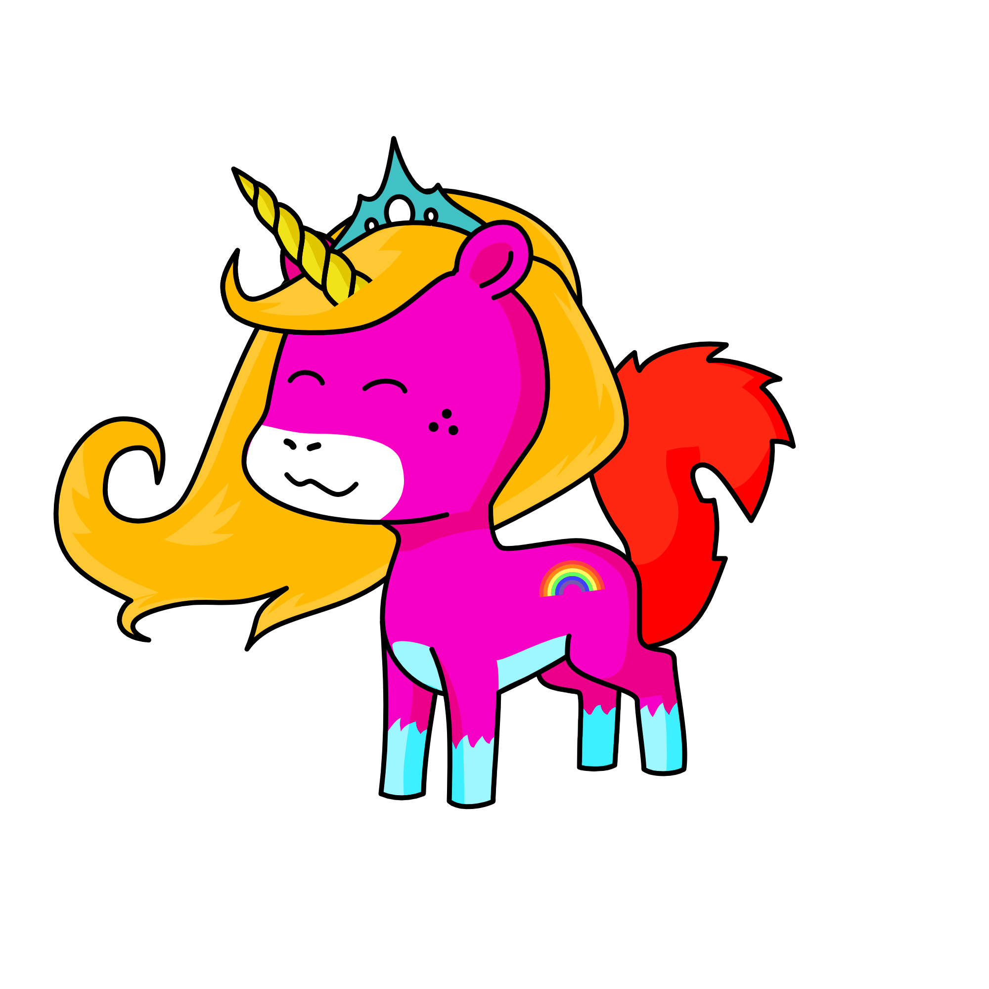 rainbow, the unicorn