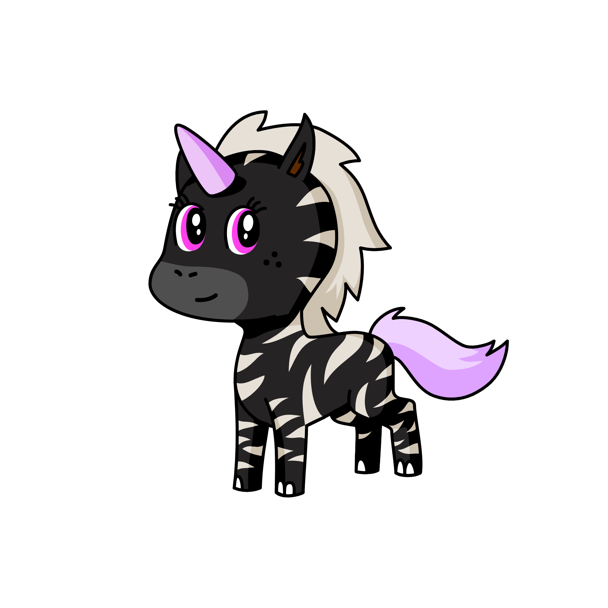 zebra, the unicorn