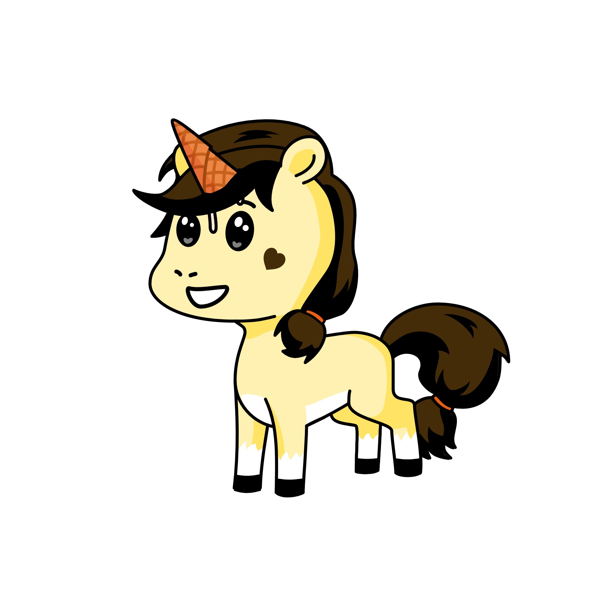 Pompompurin, the unicorn