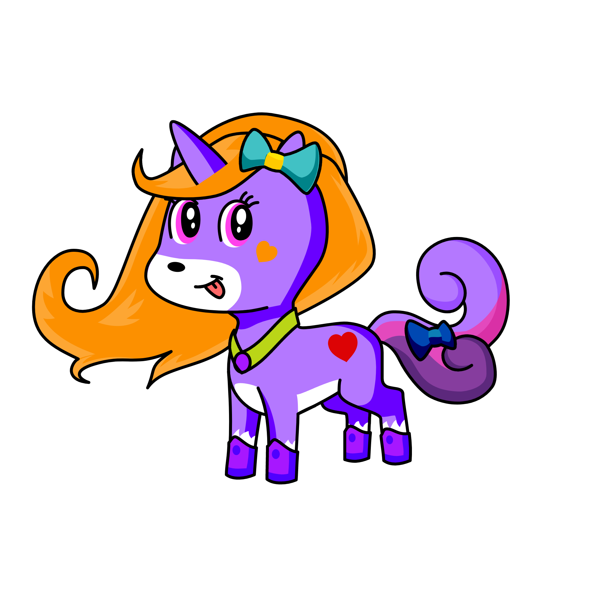 mollo azul, the unicorn