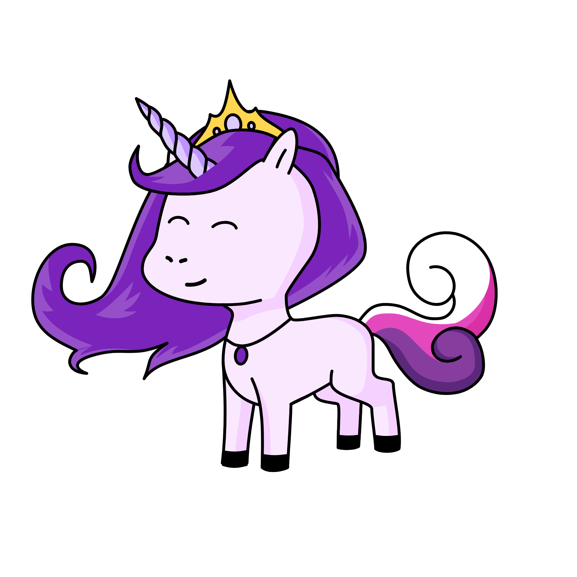 紫, the unicorn