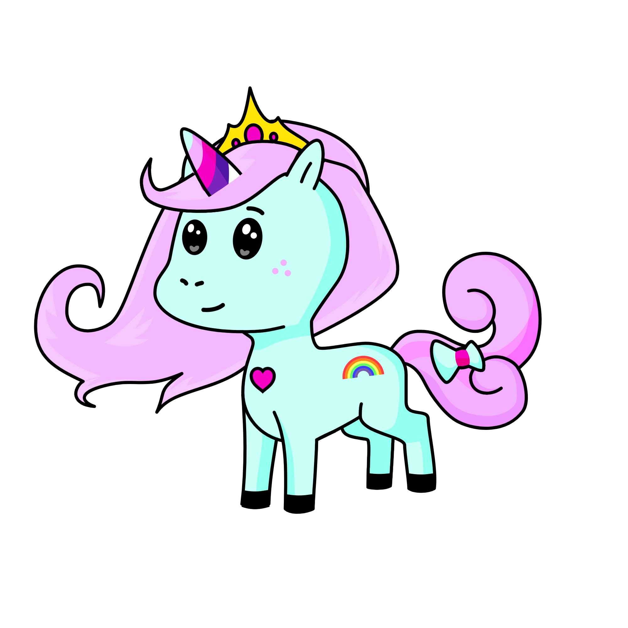 Rainbow 🌈, the unicorn