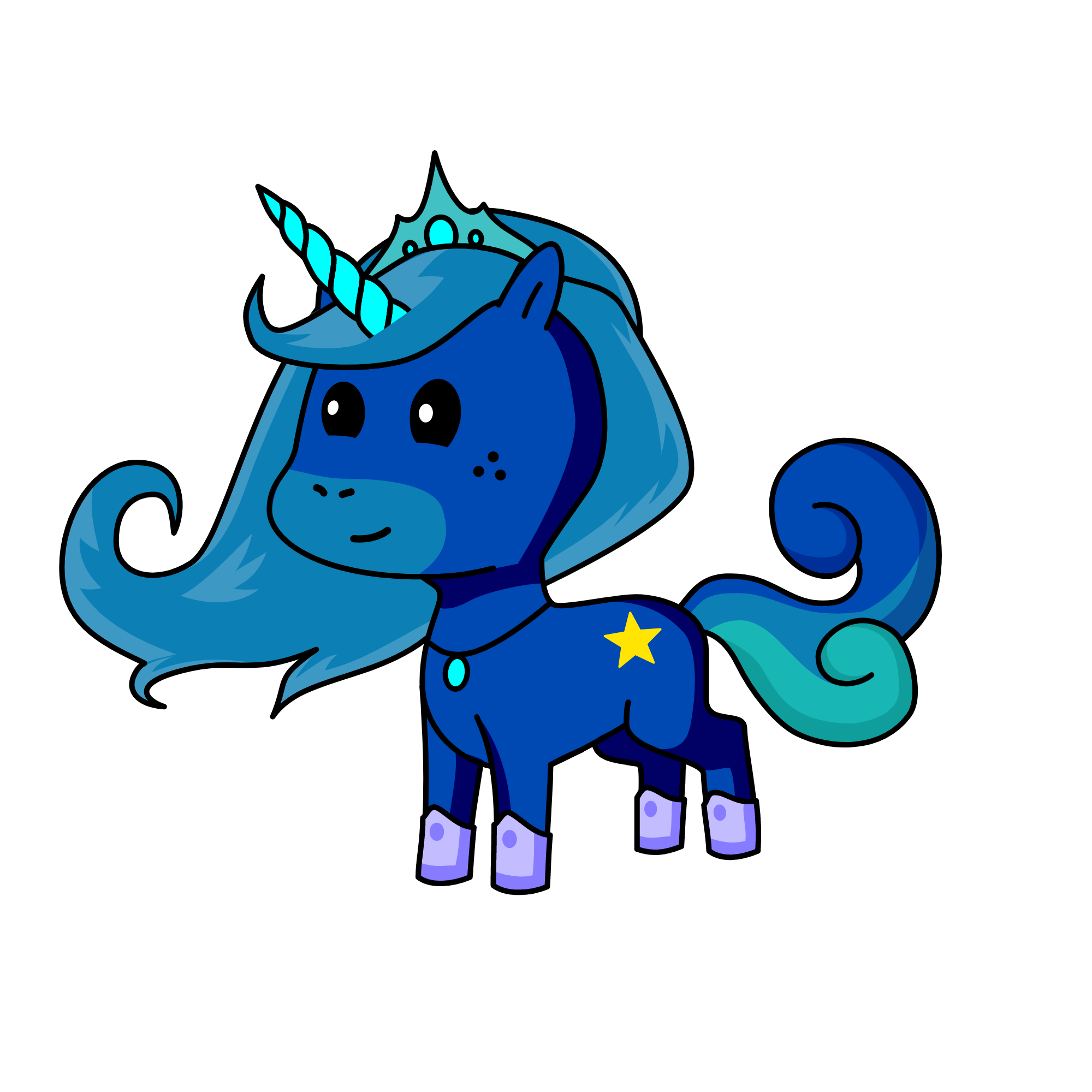 Moon Luna , the unicorn