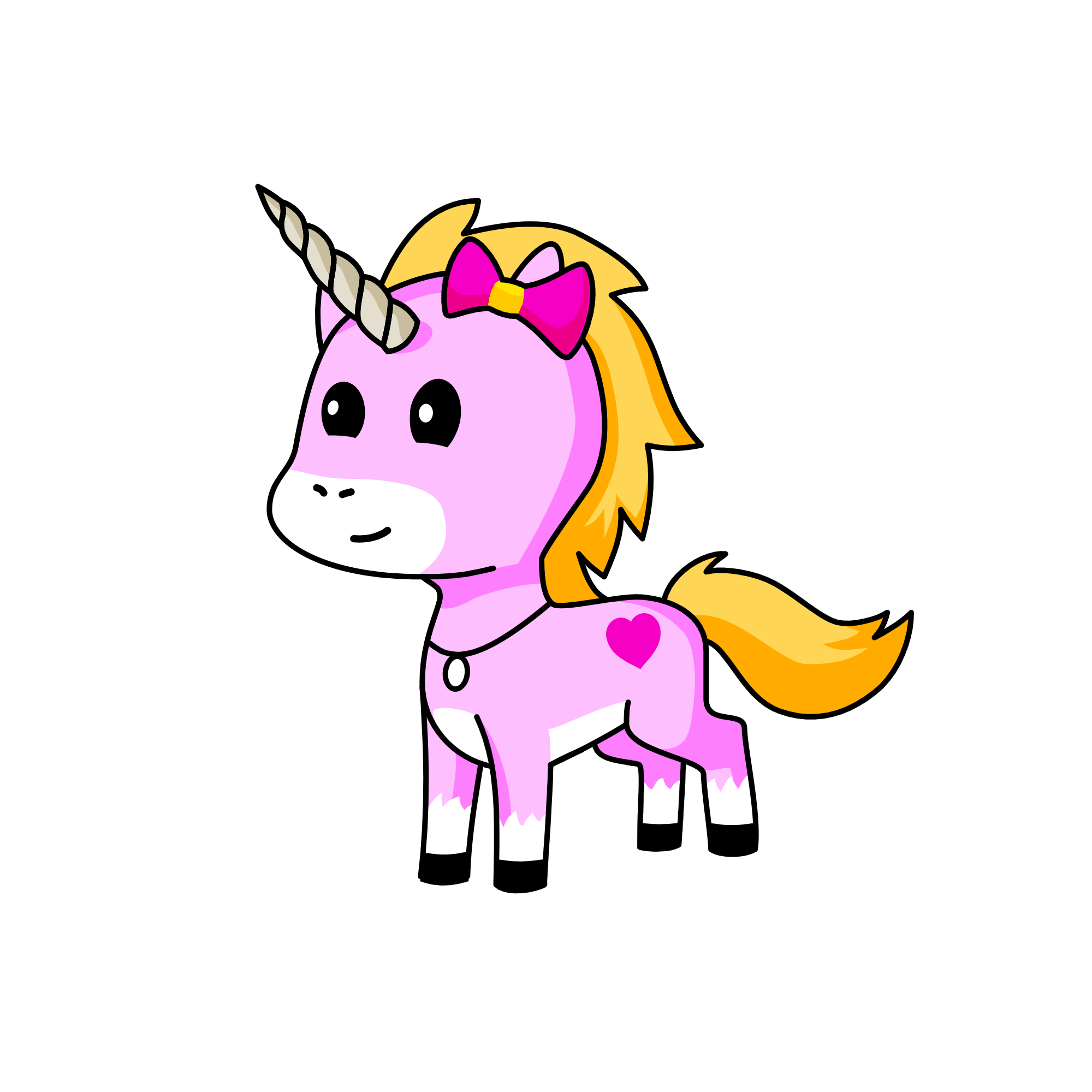 Pinky, the unicorn