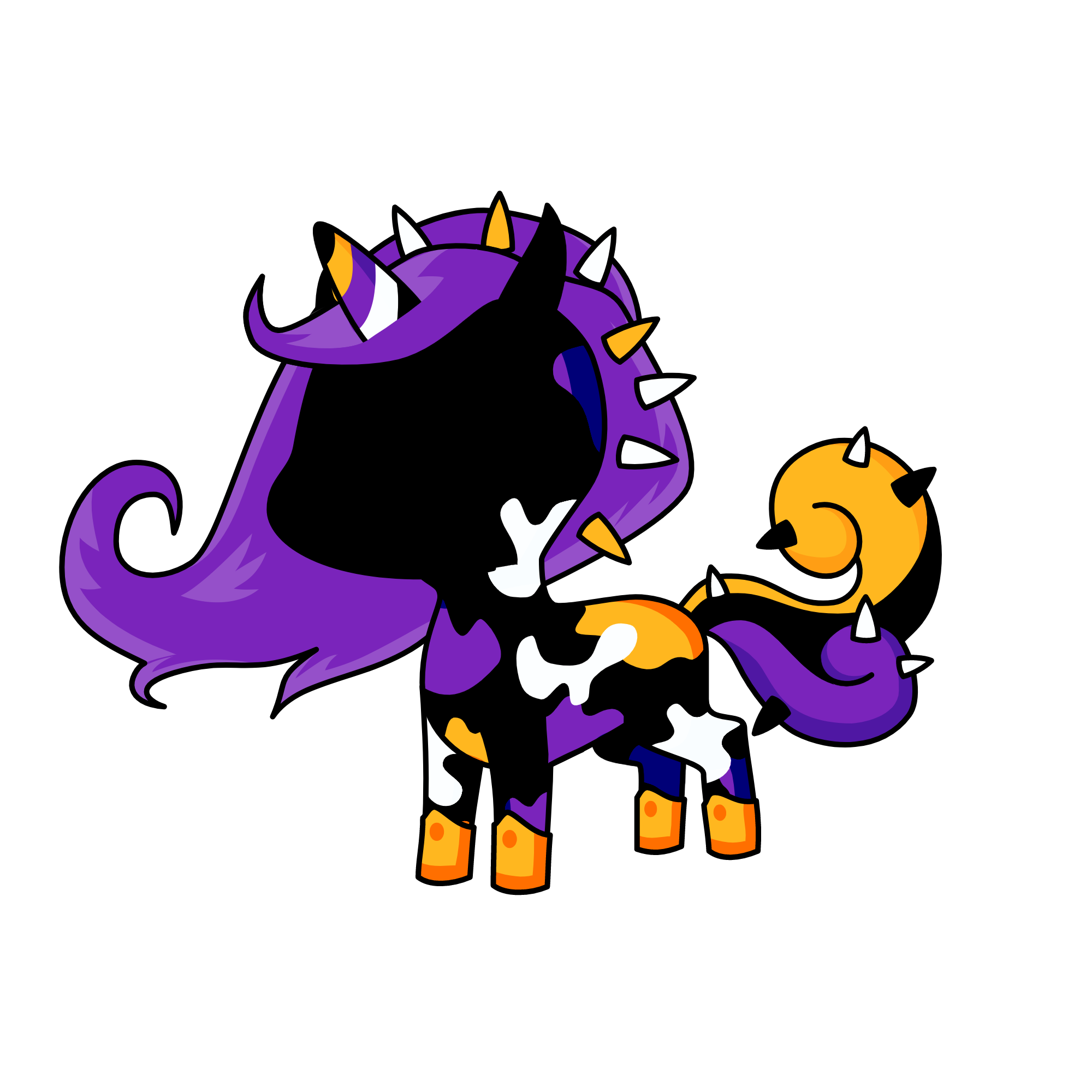 Halloween unicorn pls dont copy or will send momo, the unicorn