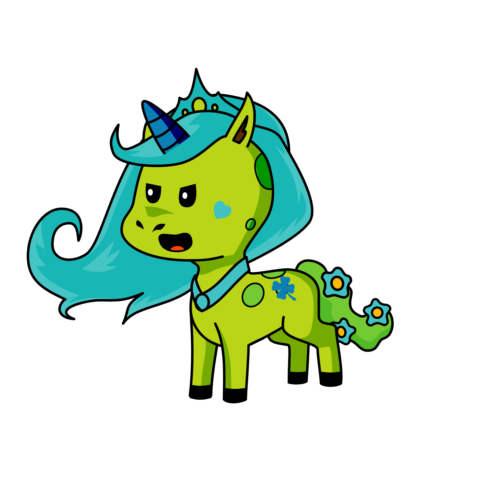 Blindfilded, the unicorn