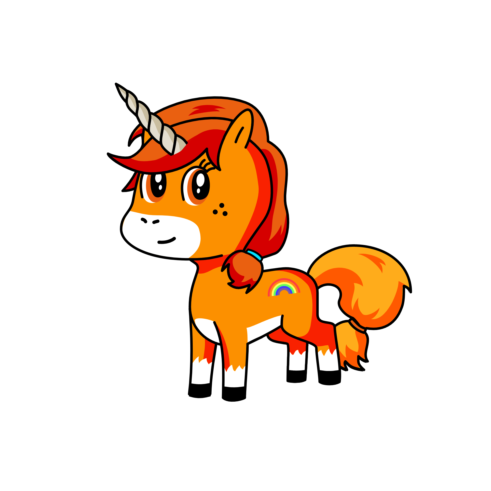 Orange!, the unicorn
