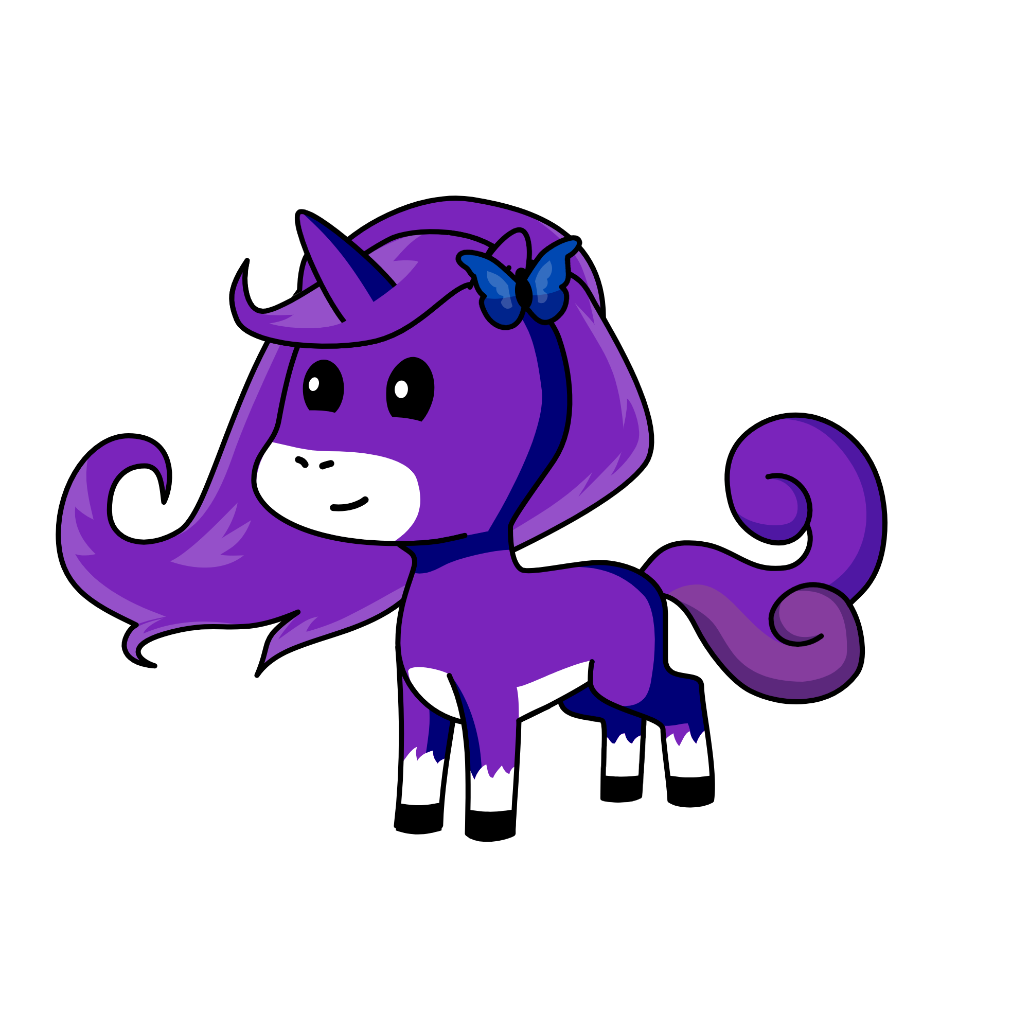 My Purple, the unicorn