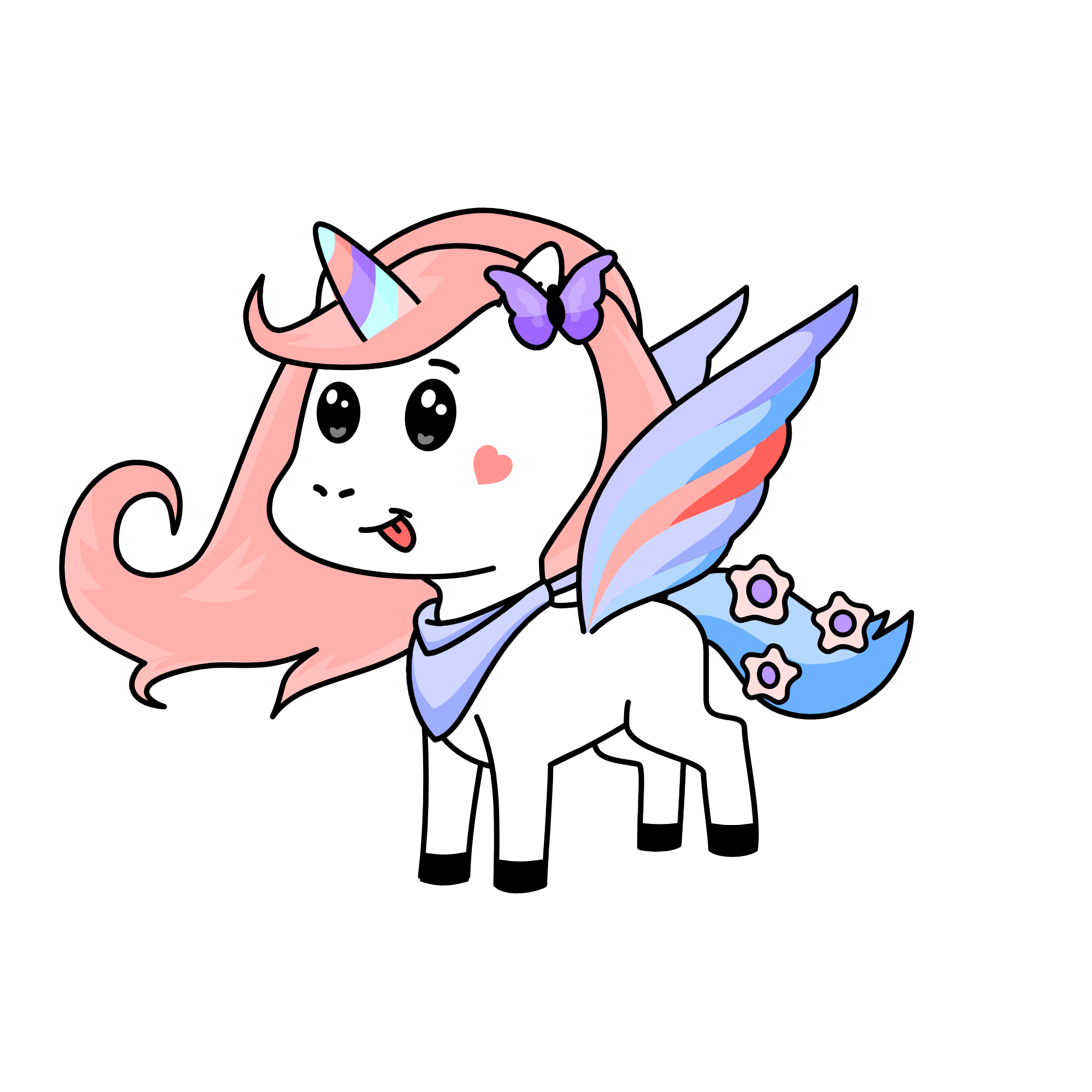Arial , the unicorn