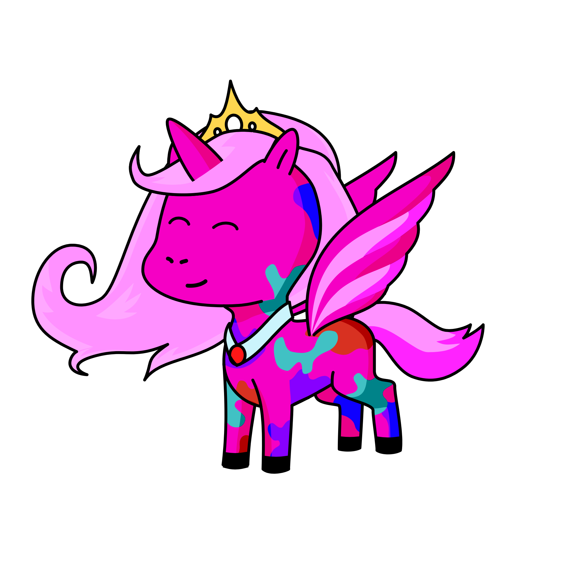 Pinky, the unicorn