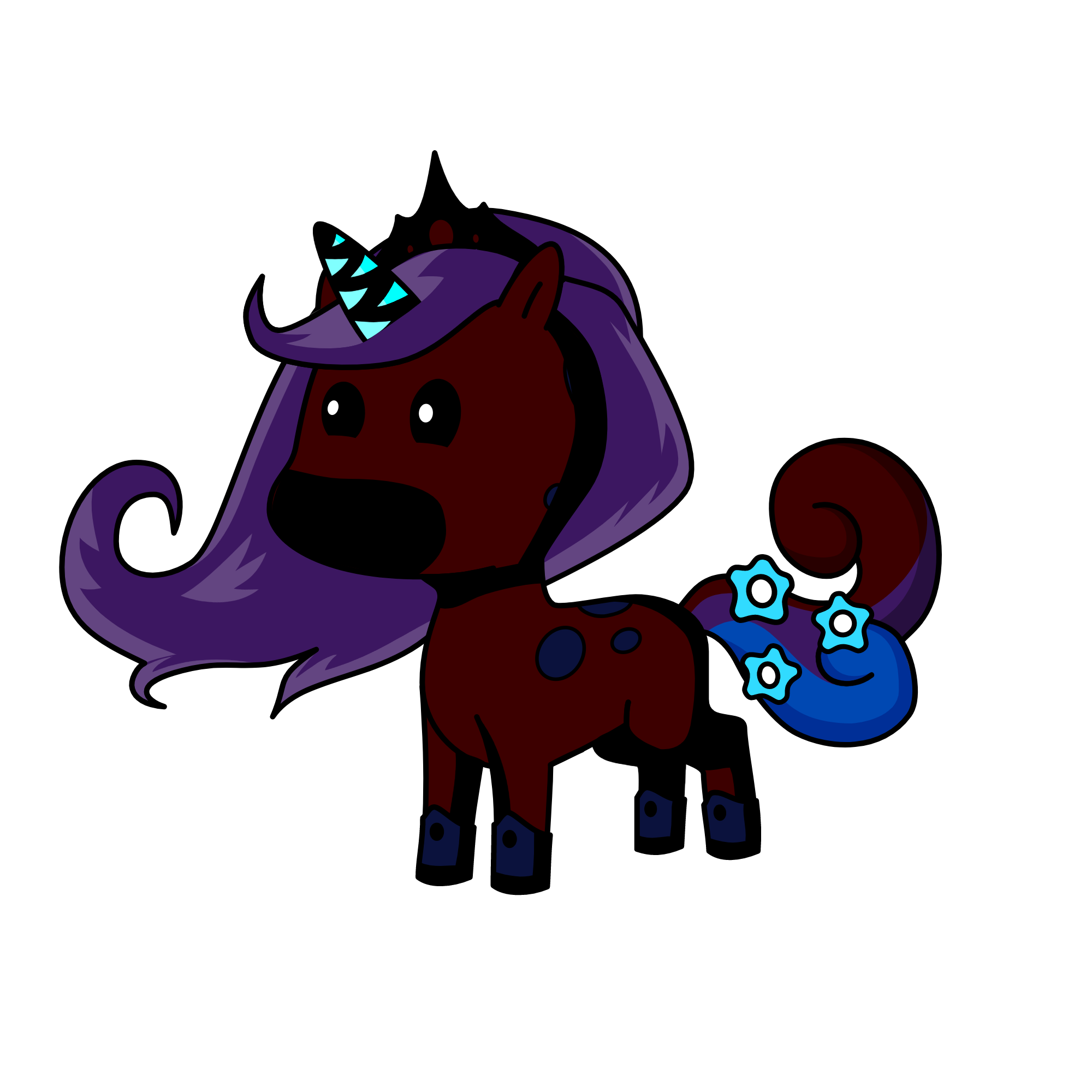 black showdo, the unicorn