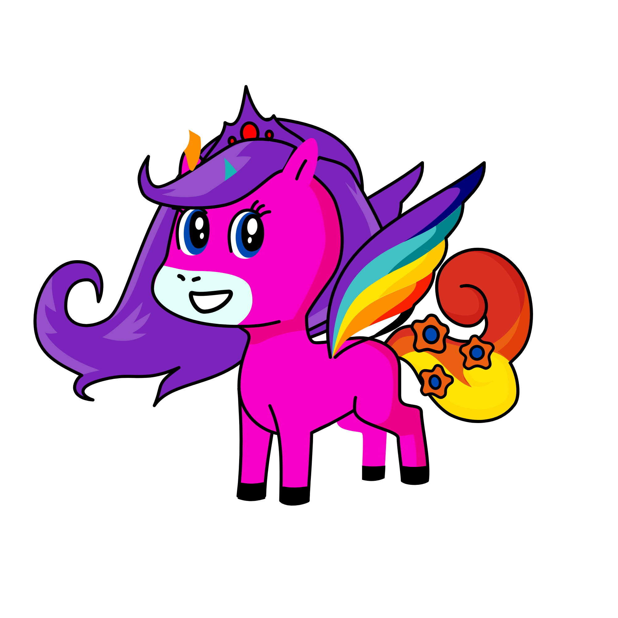 rainbow sparkle, the unicorn
