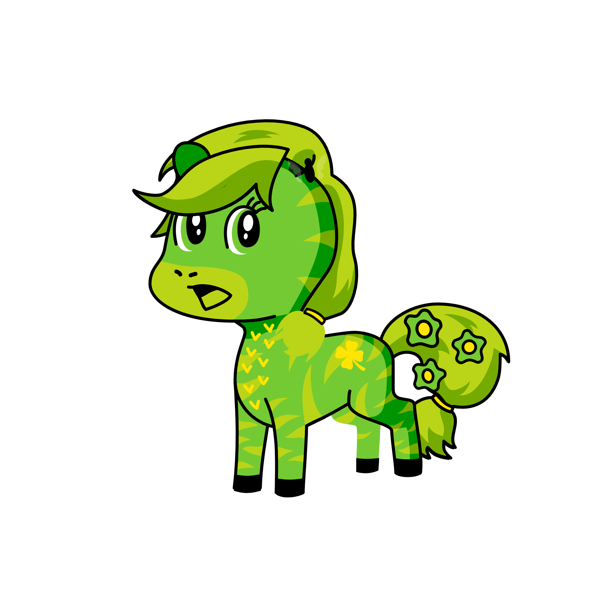 zeebie greenie, the unicorn