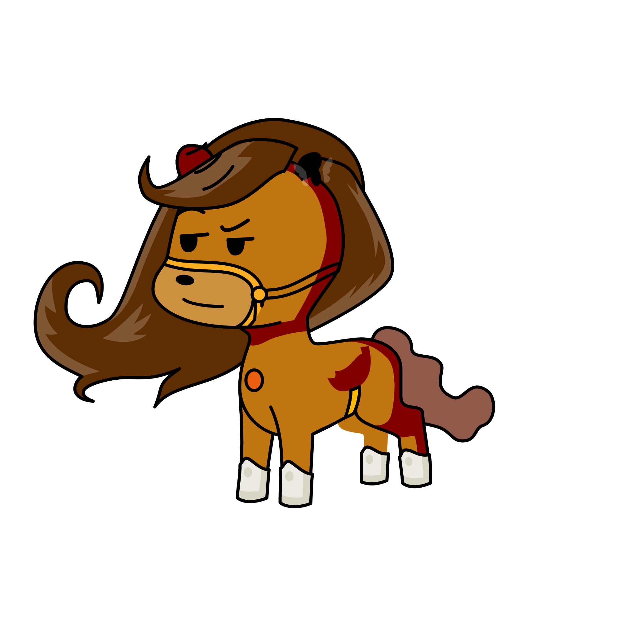 bianca brown bear, the unicorn