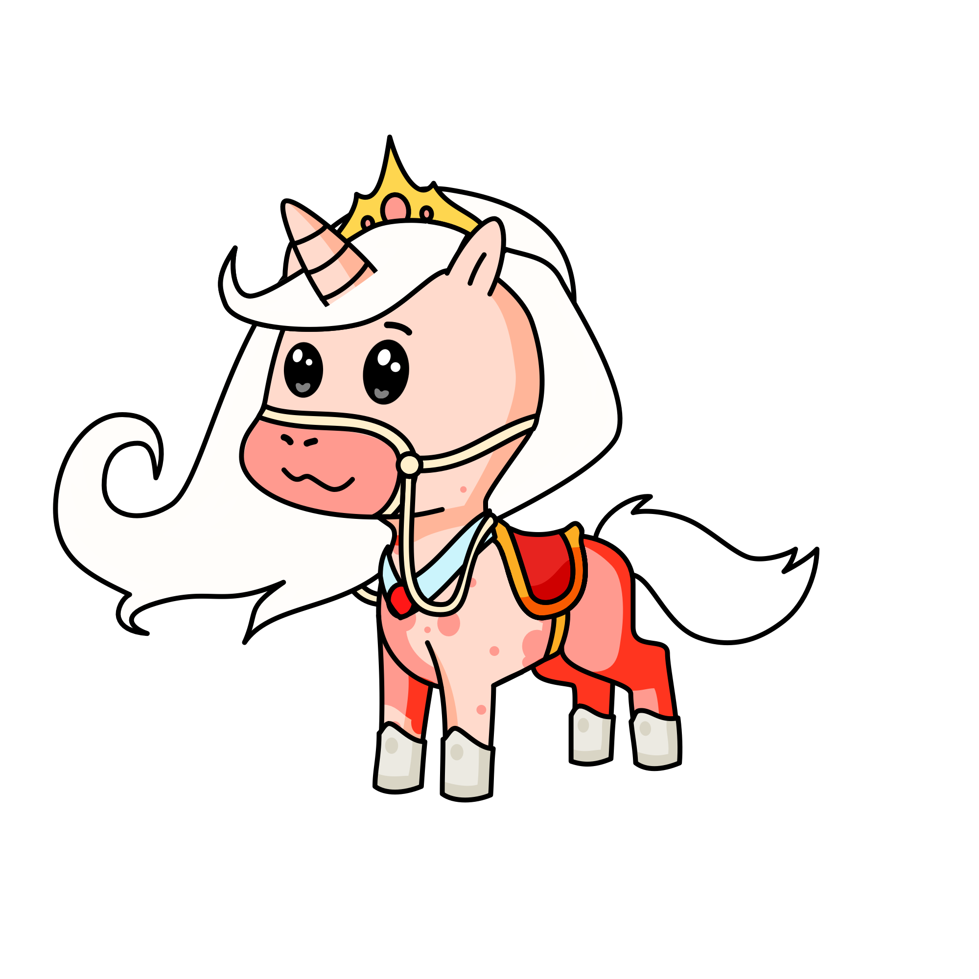Strawberry Puff, the unicorn