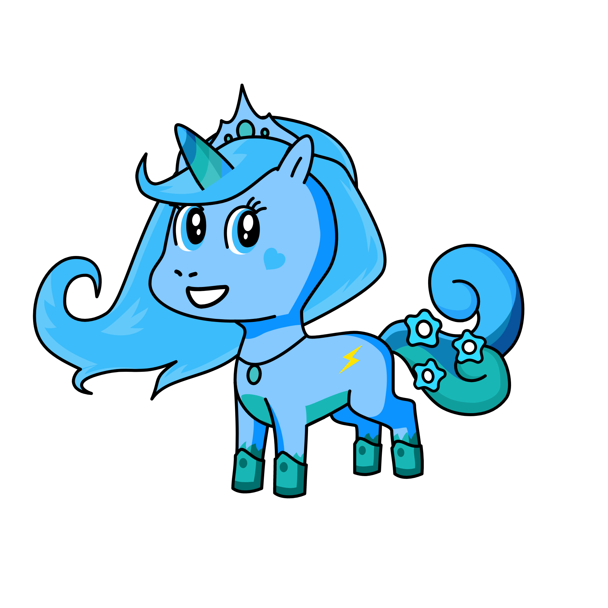 prrincsess elsa, the unicorn