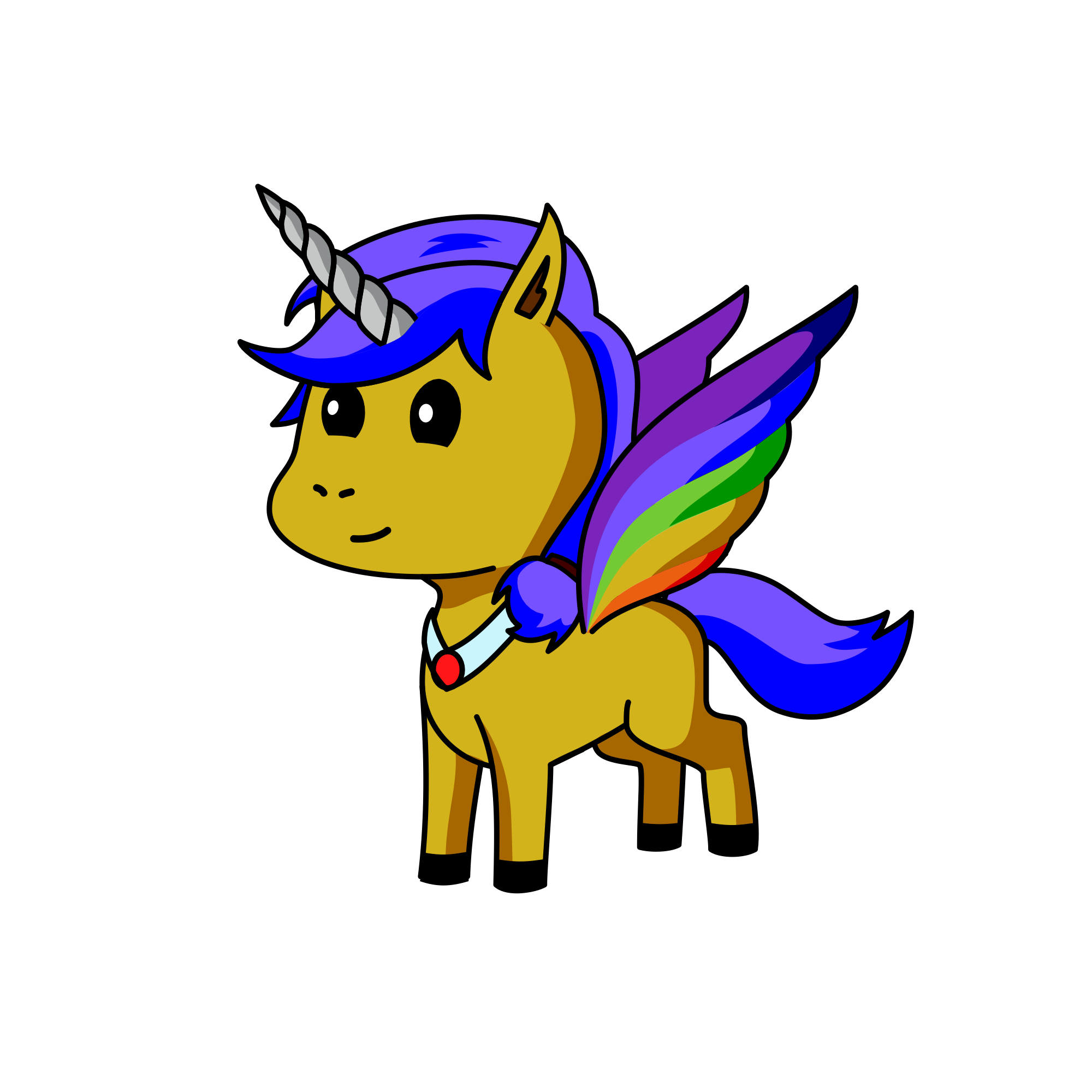 Sapphire gold, the unicorn
