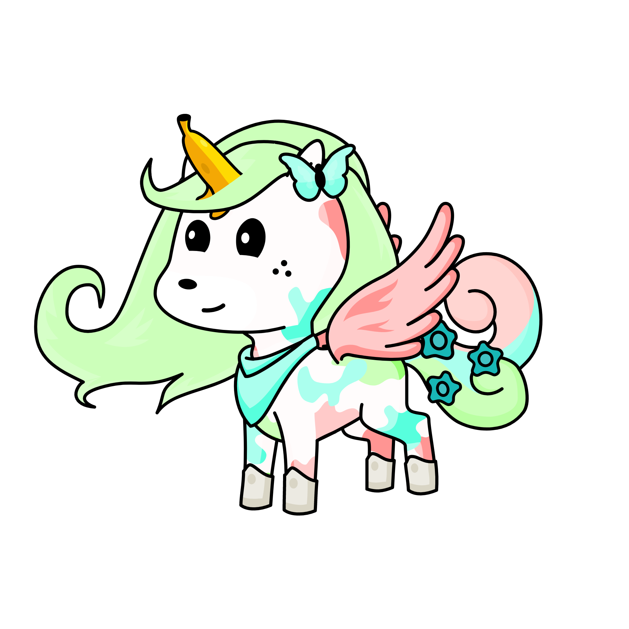 rainbo dash, the unicorn