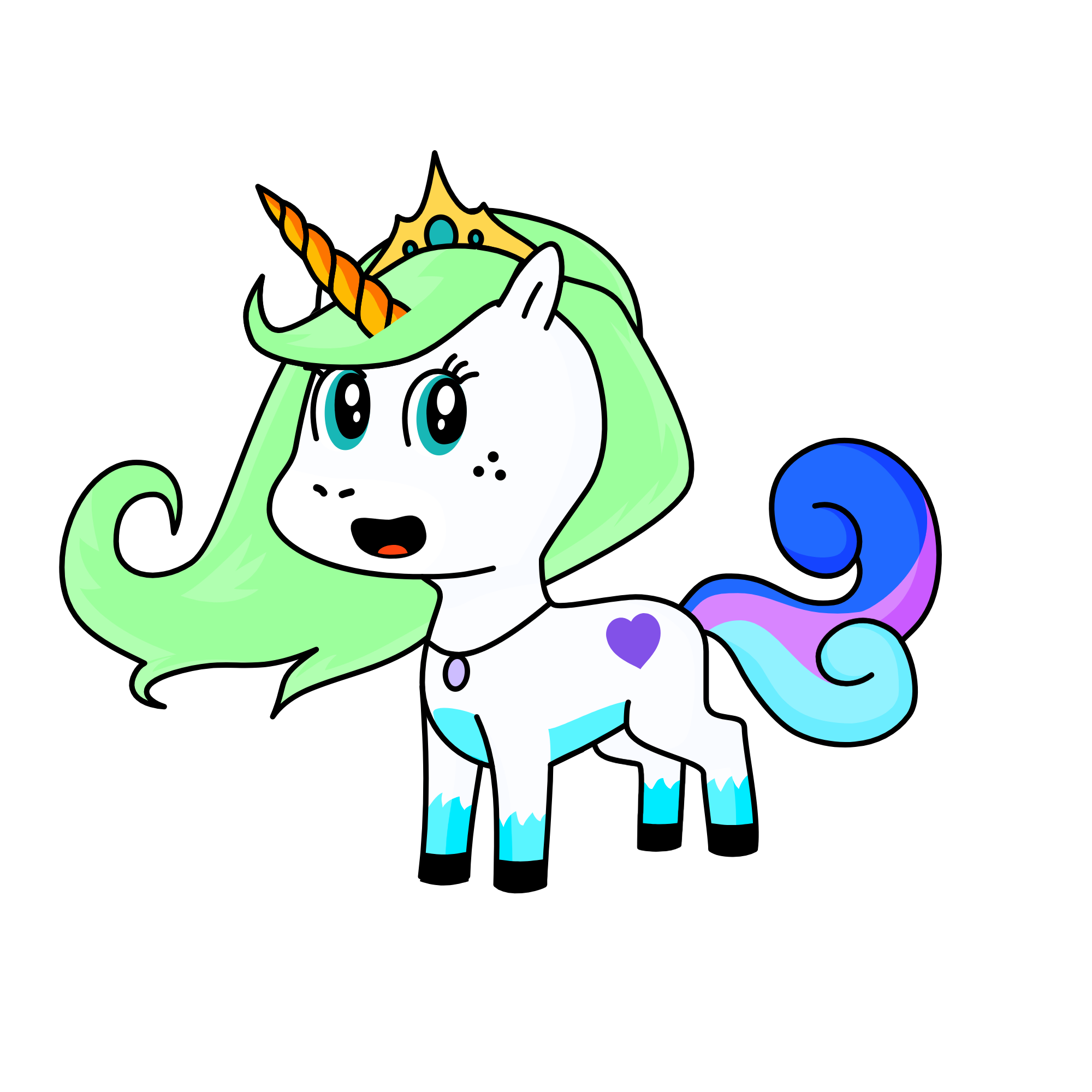 Bliss, the unicorn
