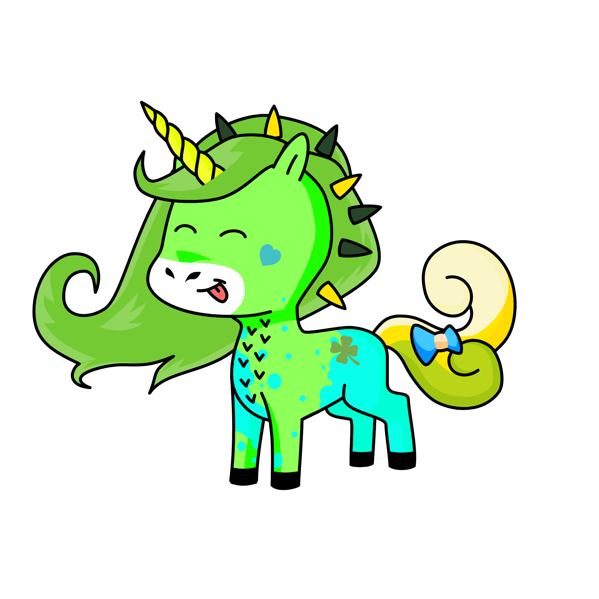 greeny, the unicorn