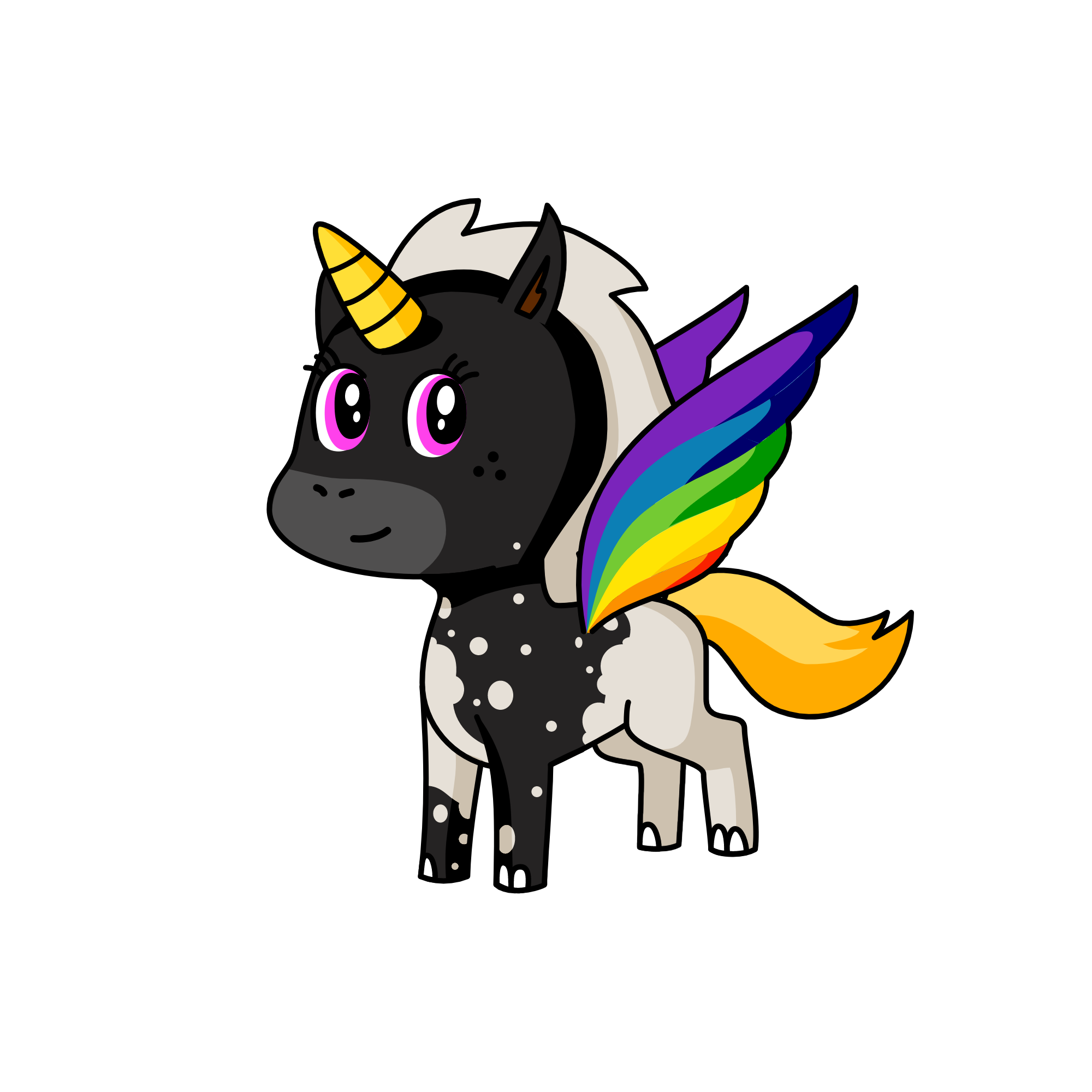 月夜, the unicorn