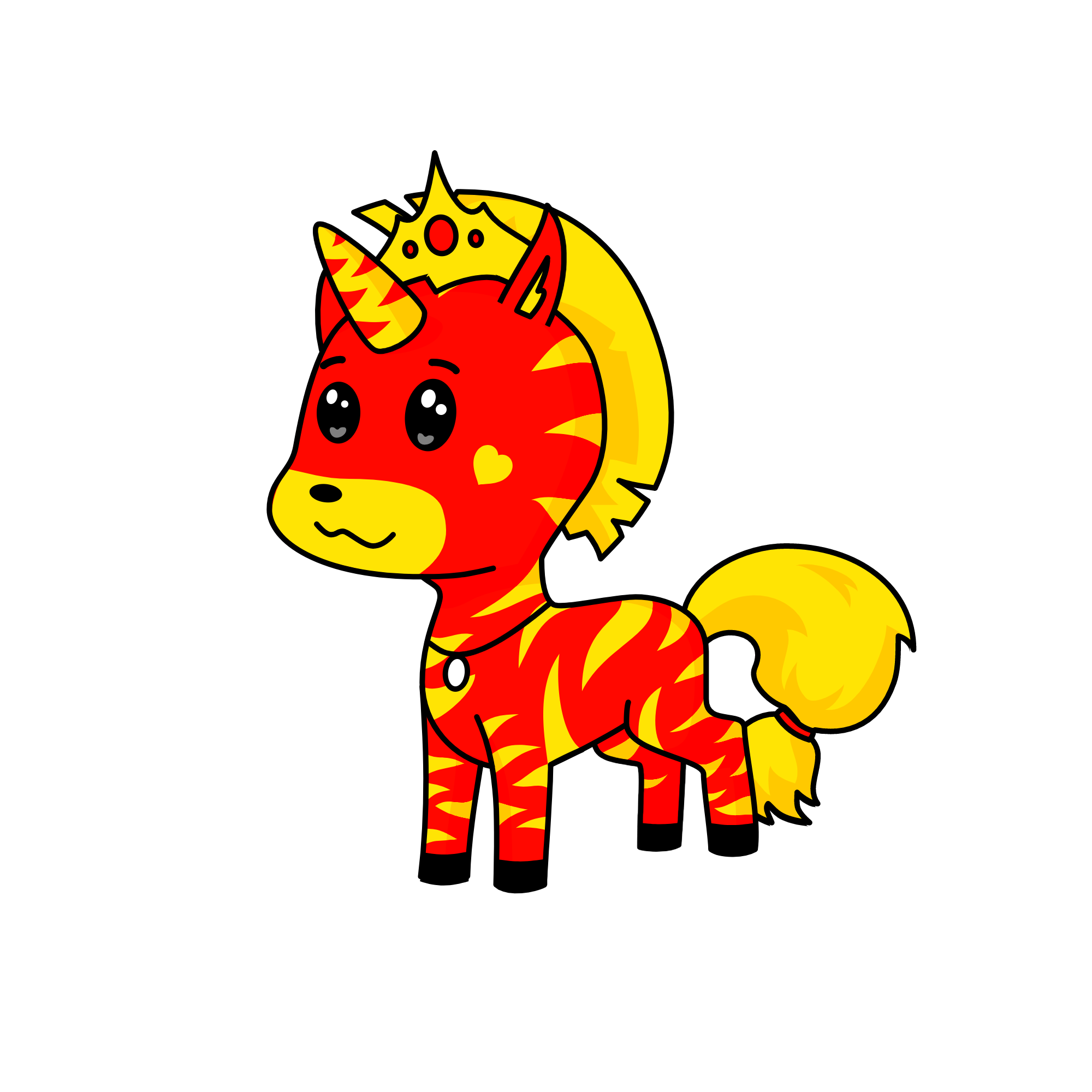the queen of fire, the unicorn