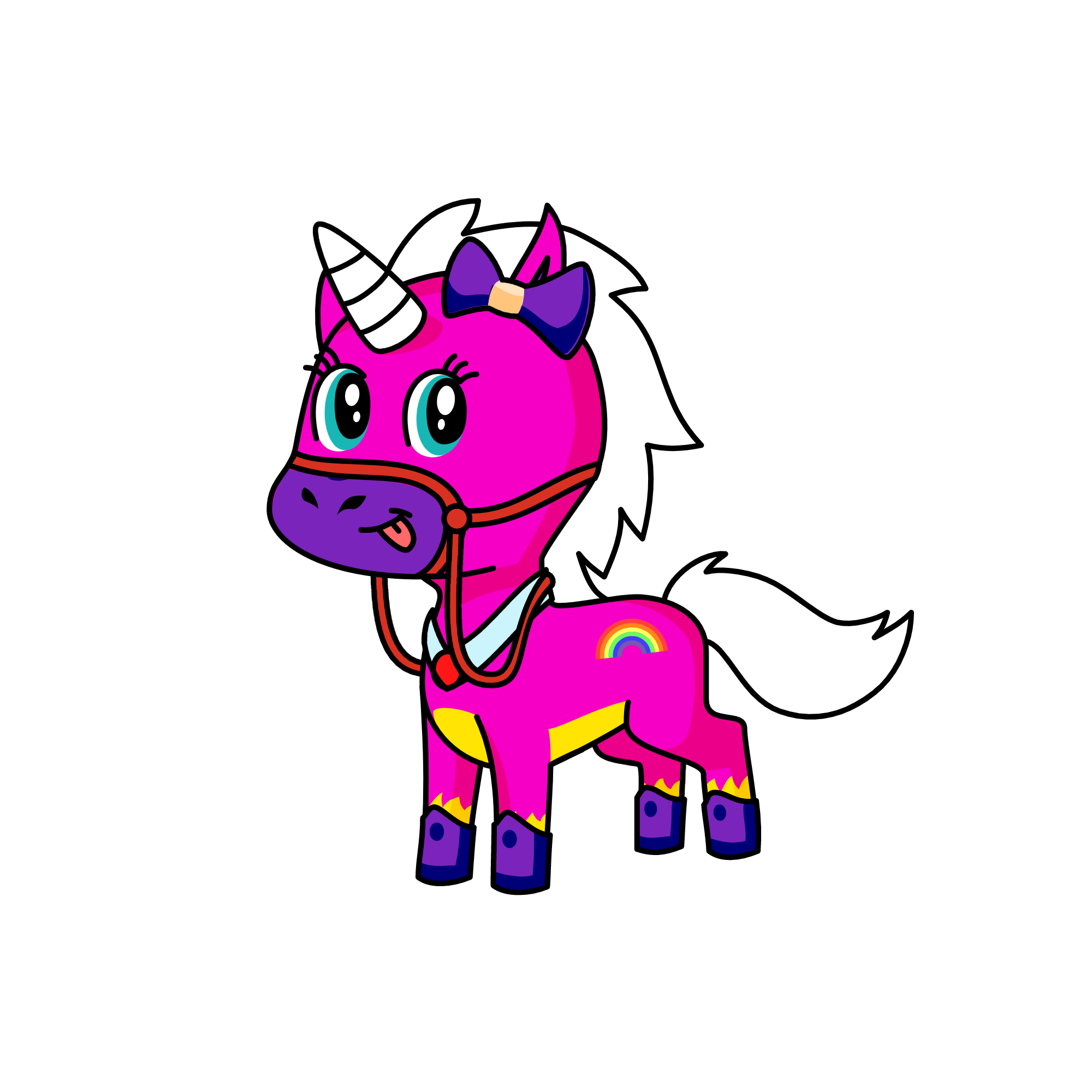 Rainbiw, the unicorn