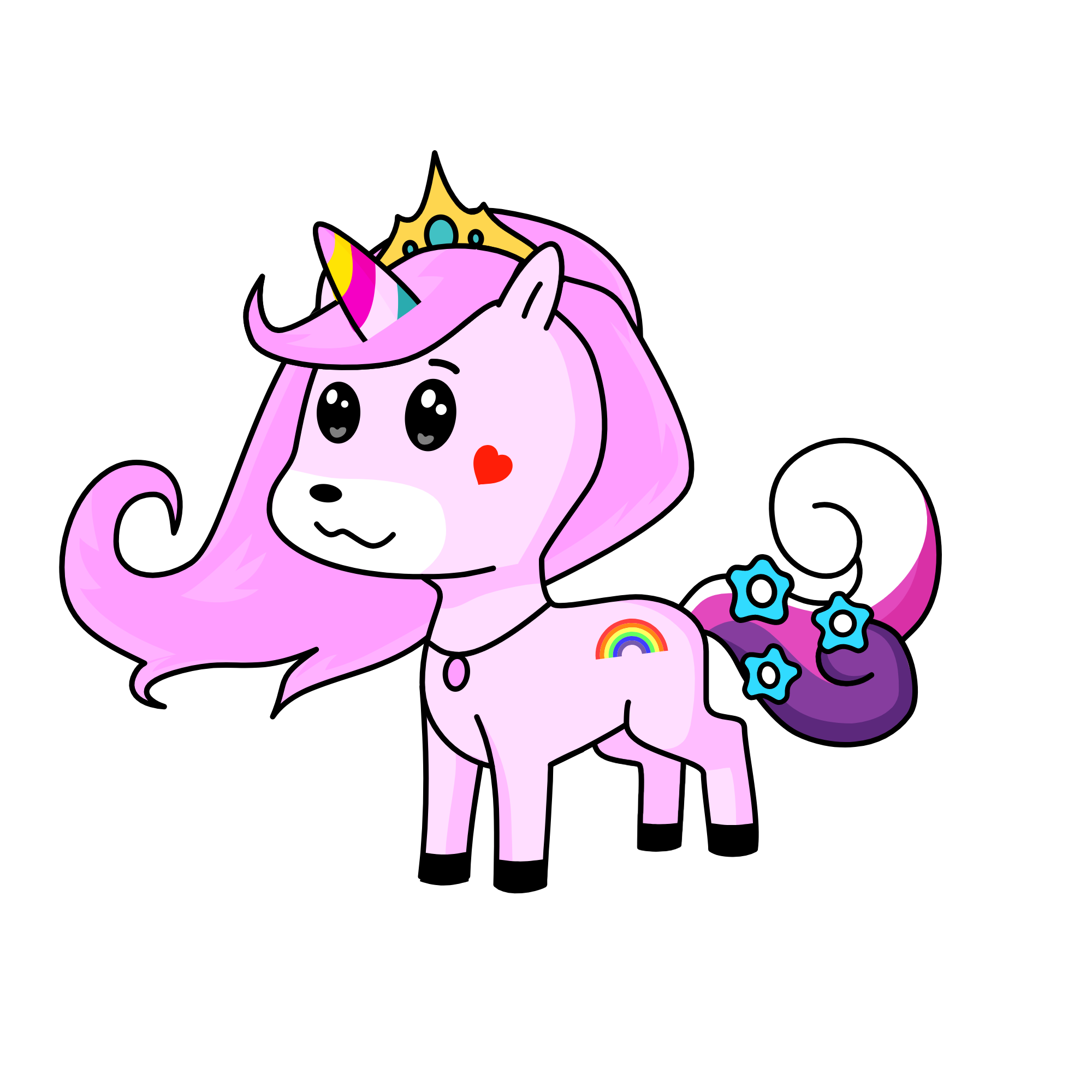 Naomi princess unicorn, the unicorn