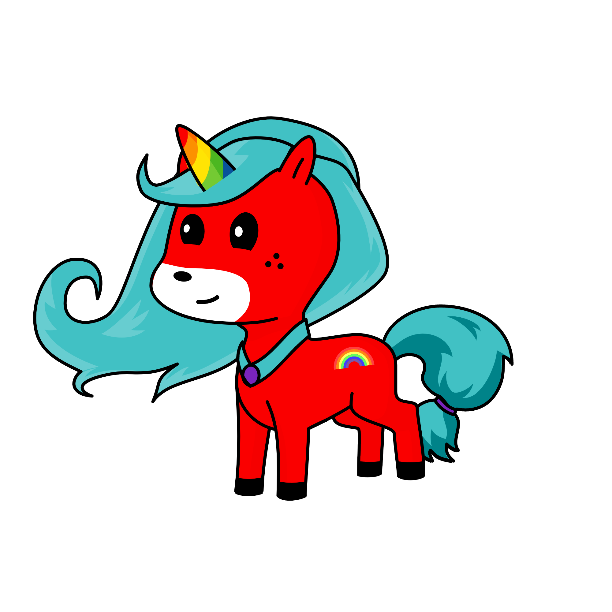 Rainbow Dash, the unicorn