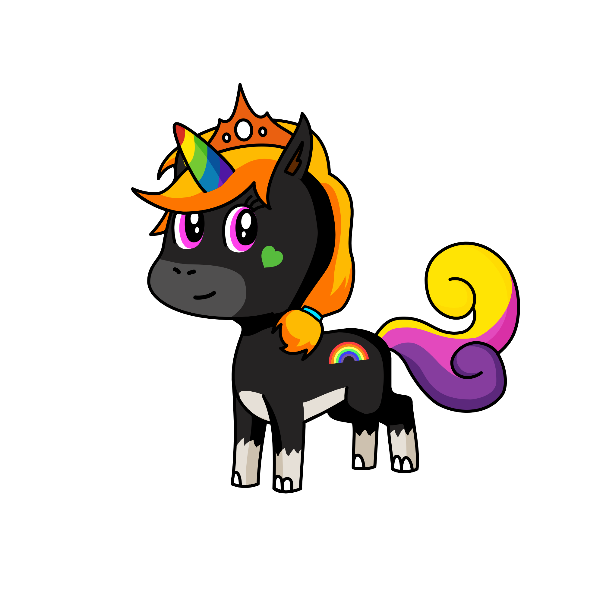 Mummy uni, the unicorn