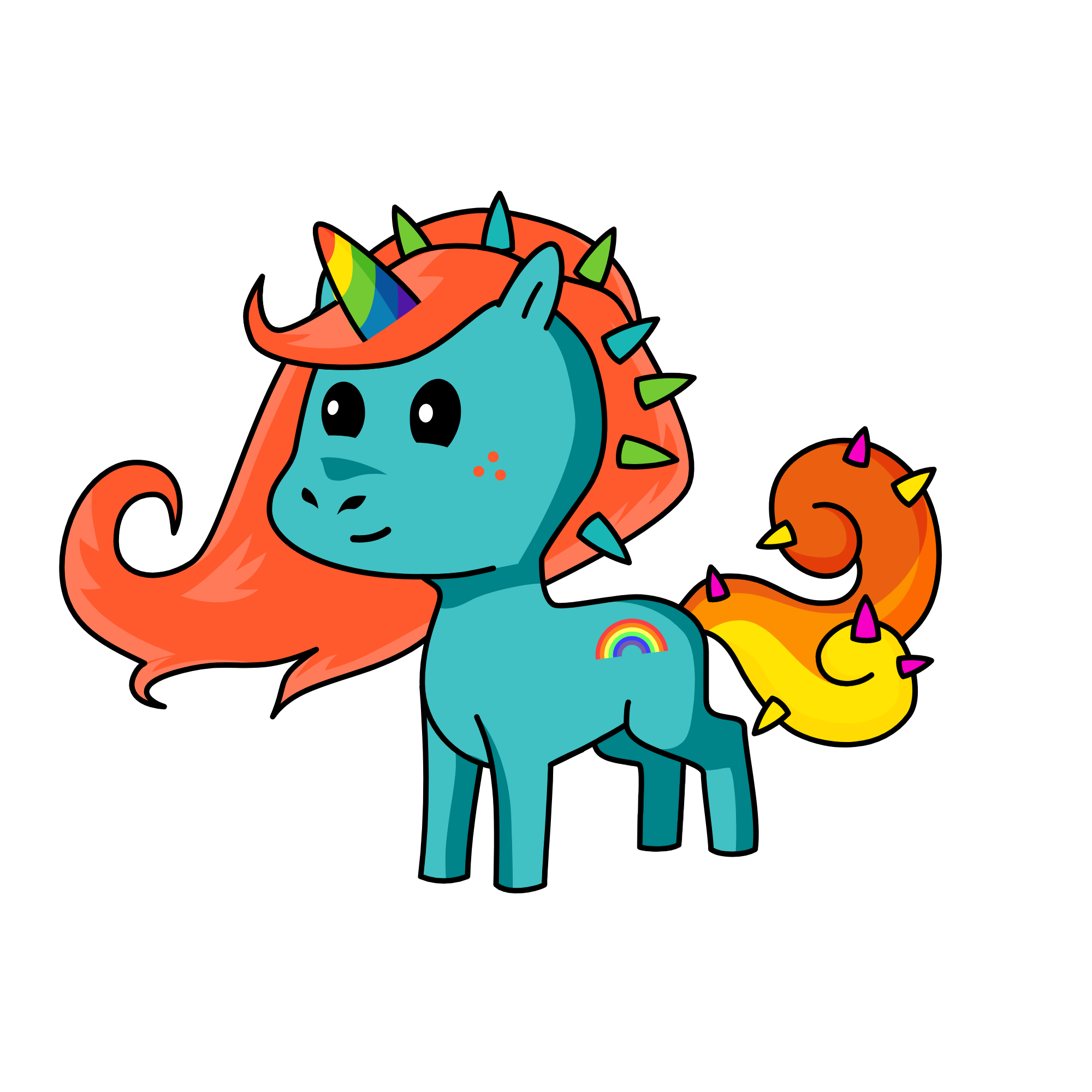 rainbows , the unicorn
