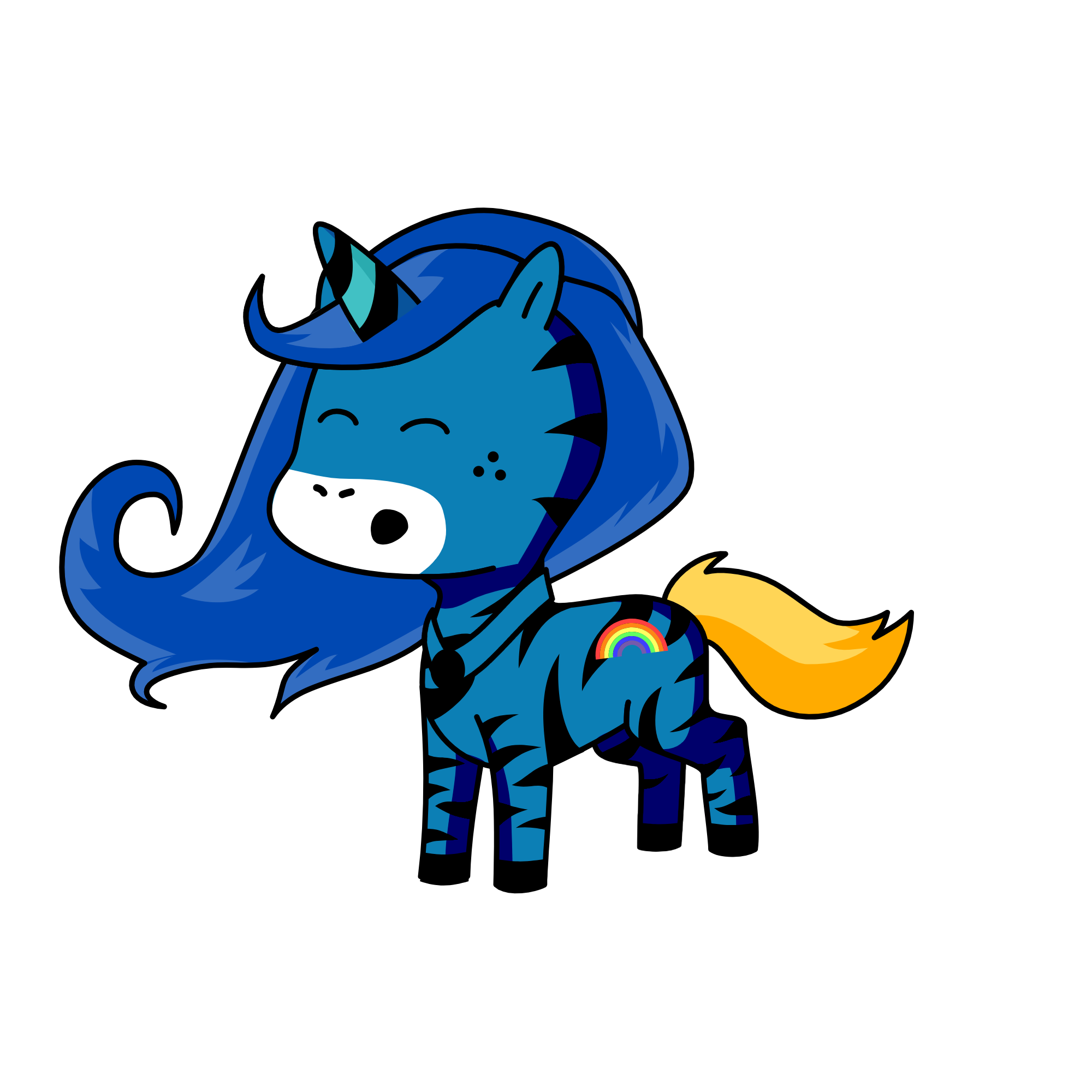 melly, the unicorn