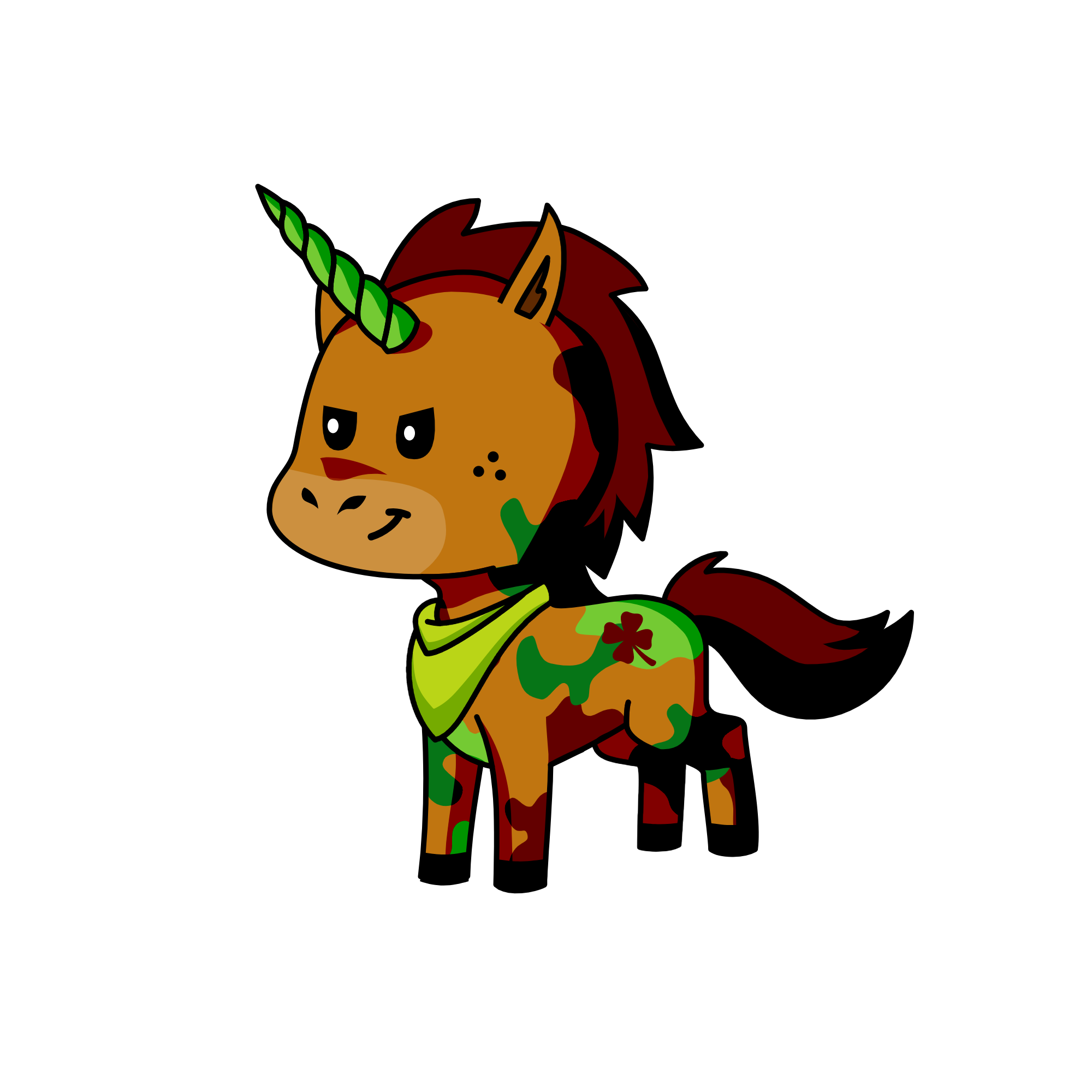 Bronco, the unicorn