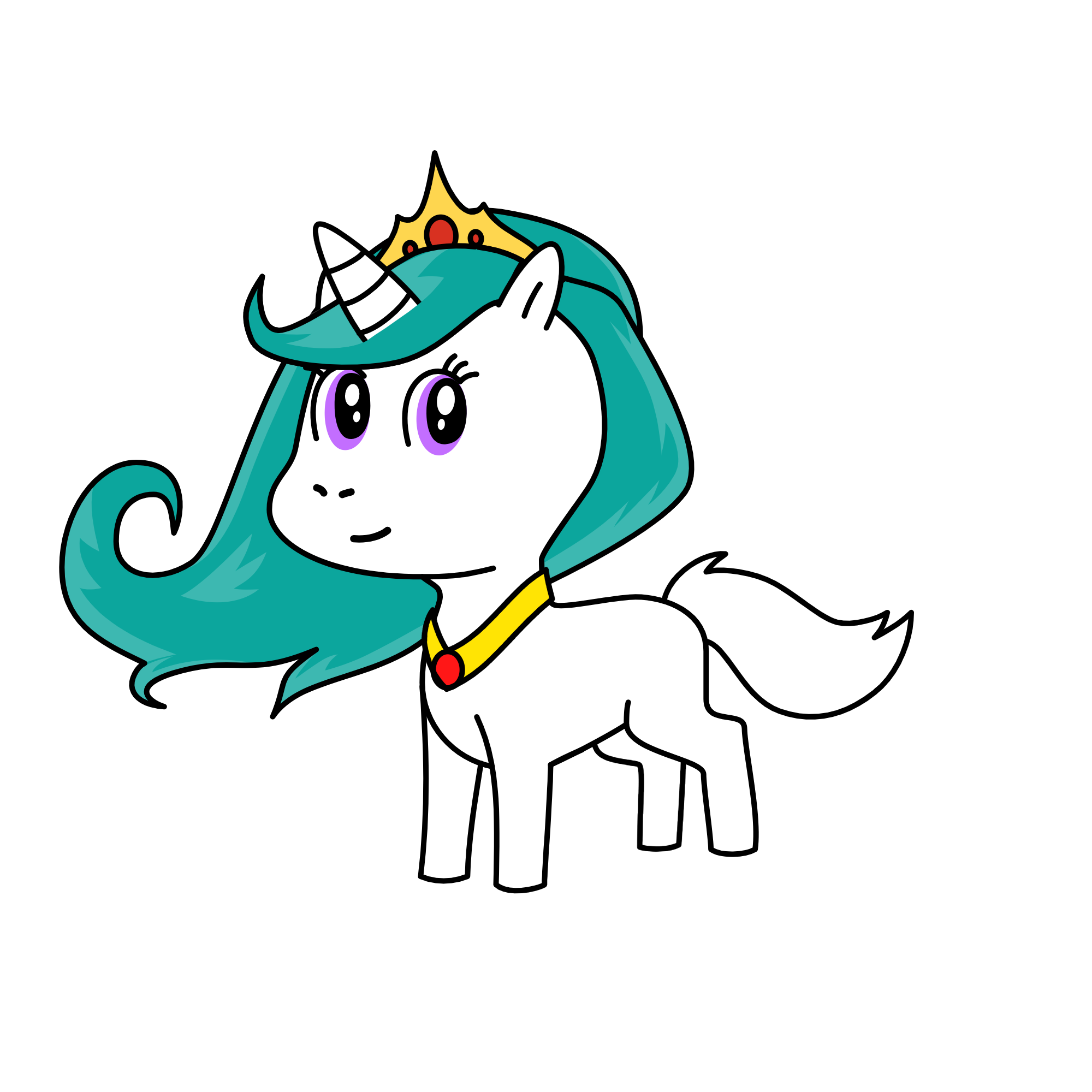 Princesa Celestia, the unicorn
