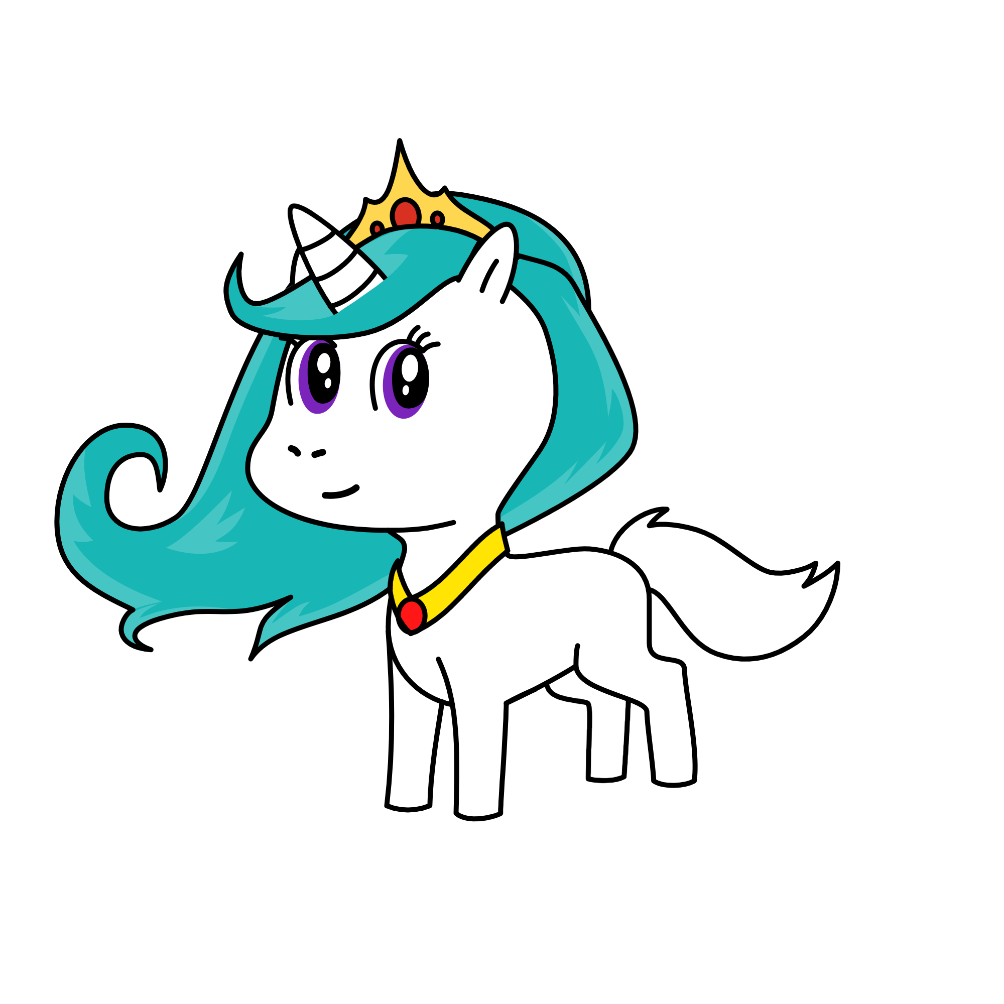 Princess Celestia, the unicorn