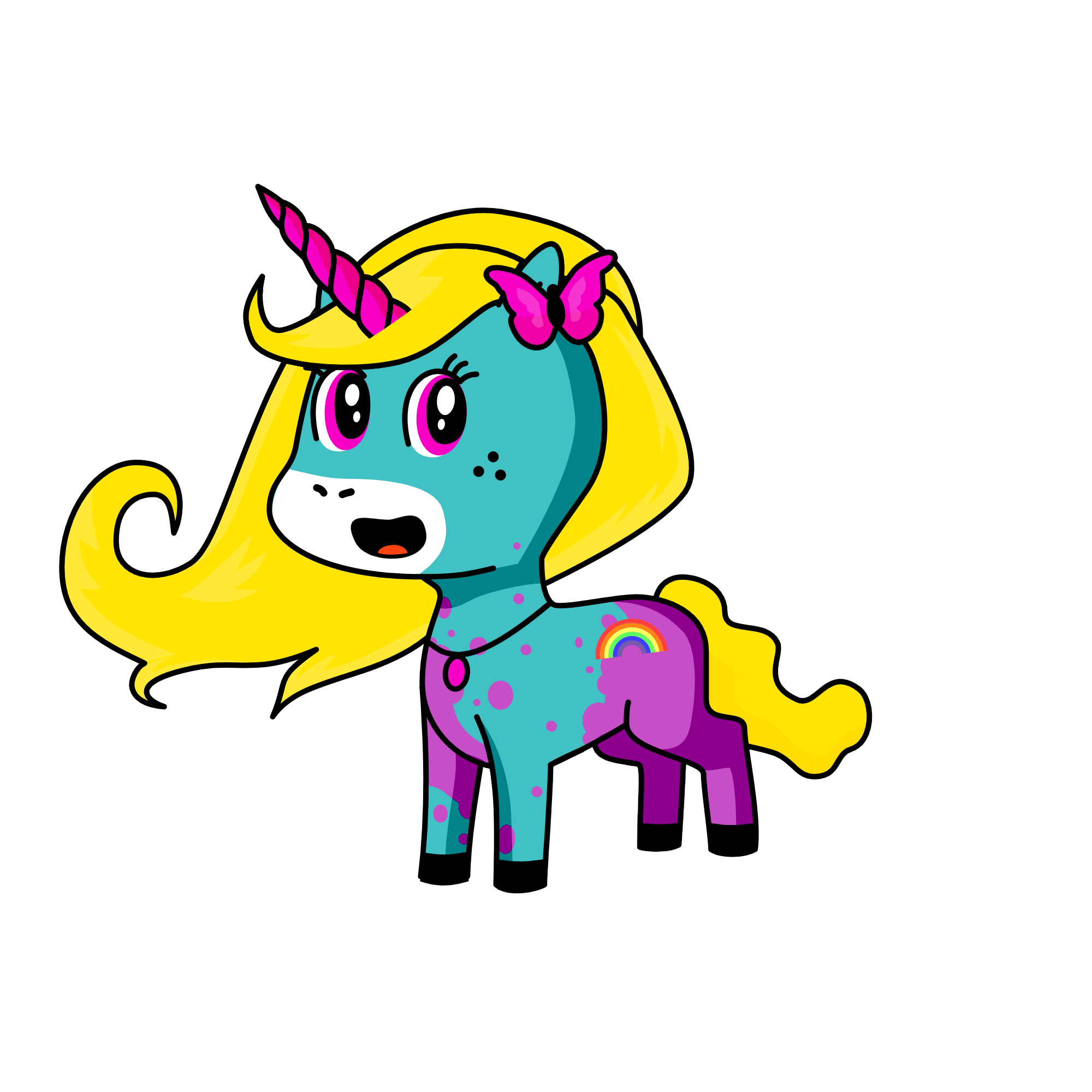 Rosey, the unicorn
