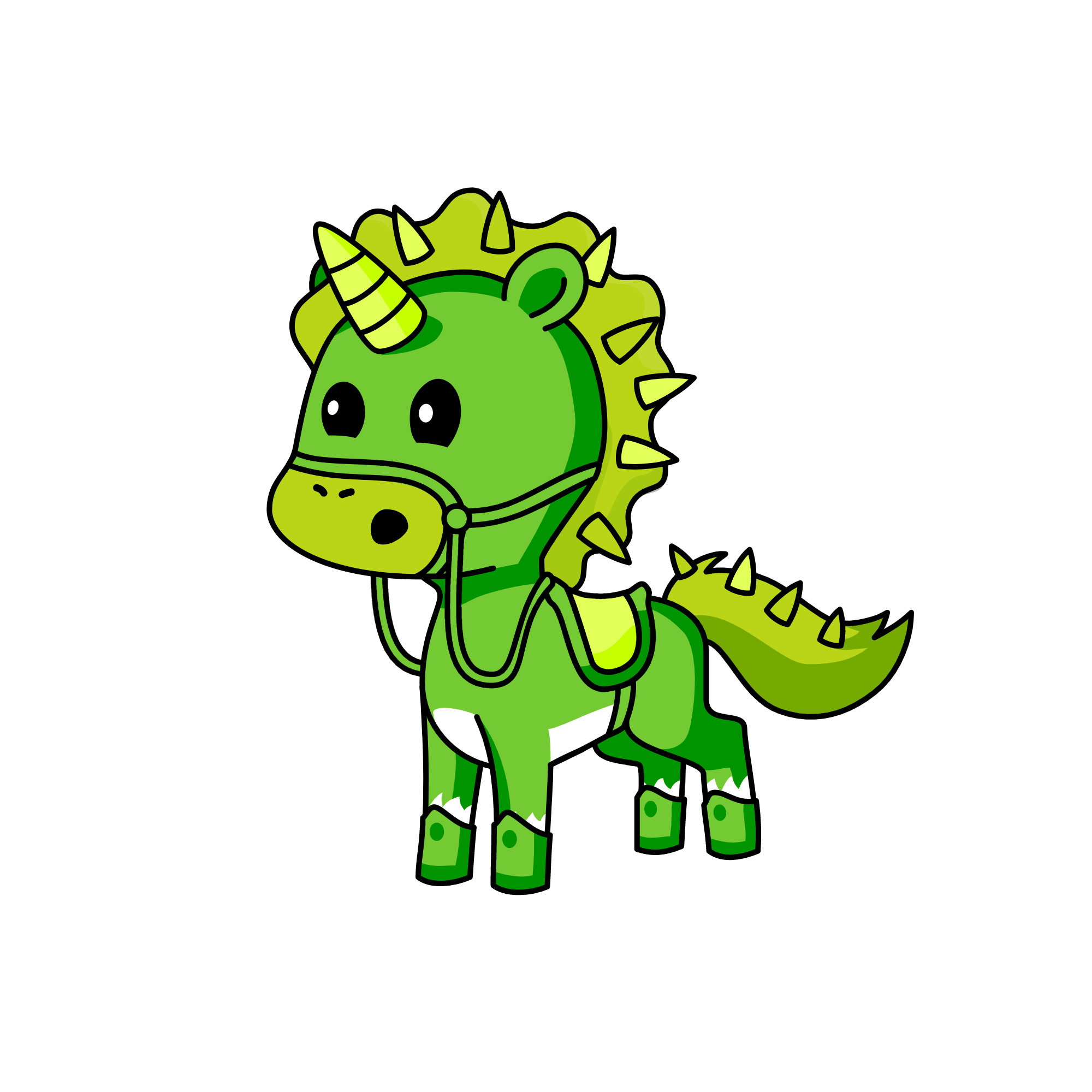 greenie, the unicorn