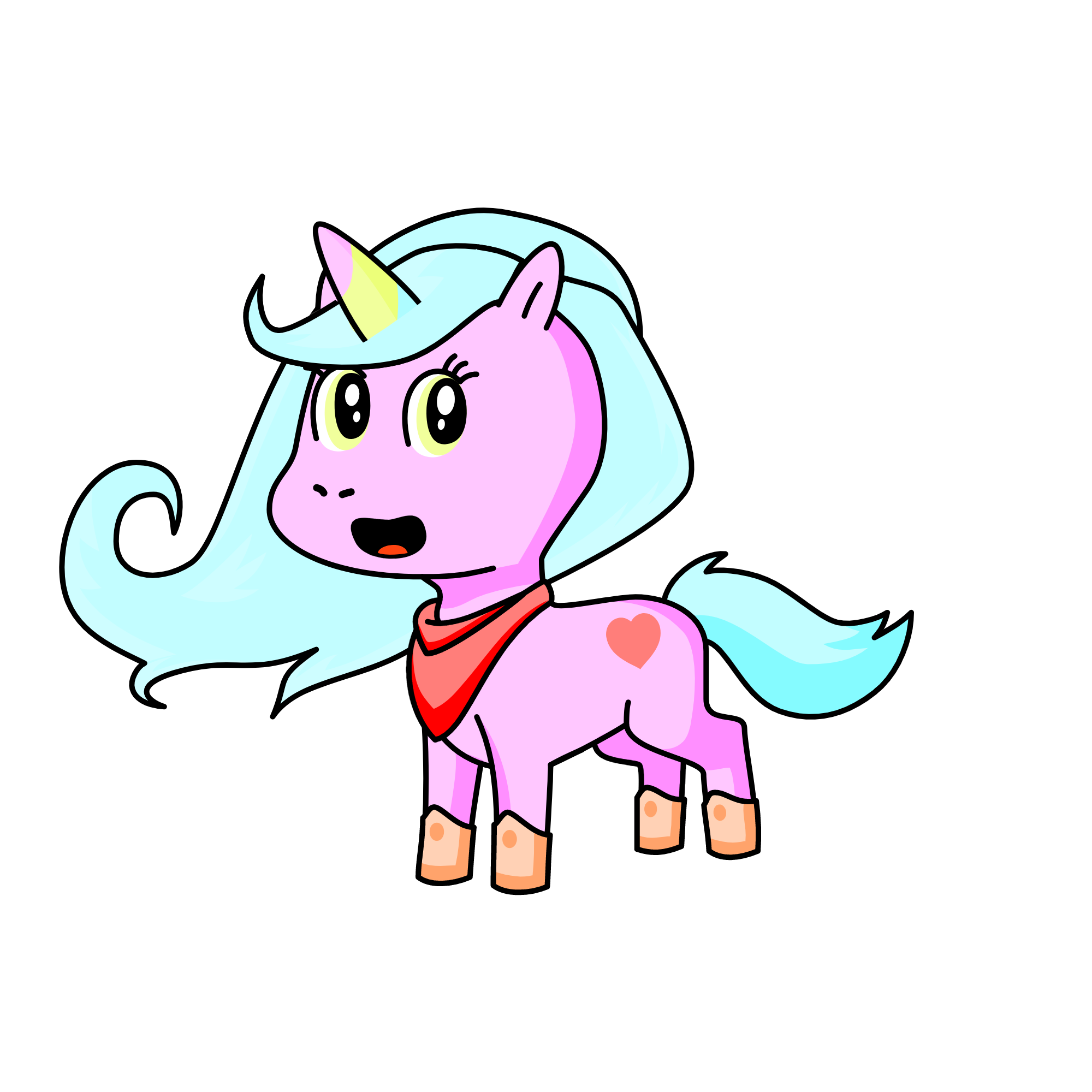 pastel, the unicorn