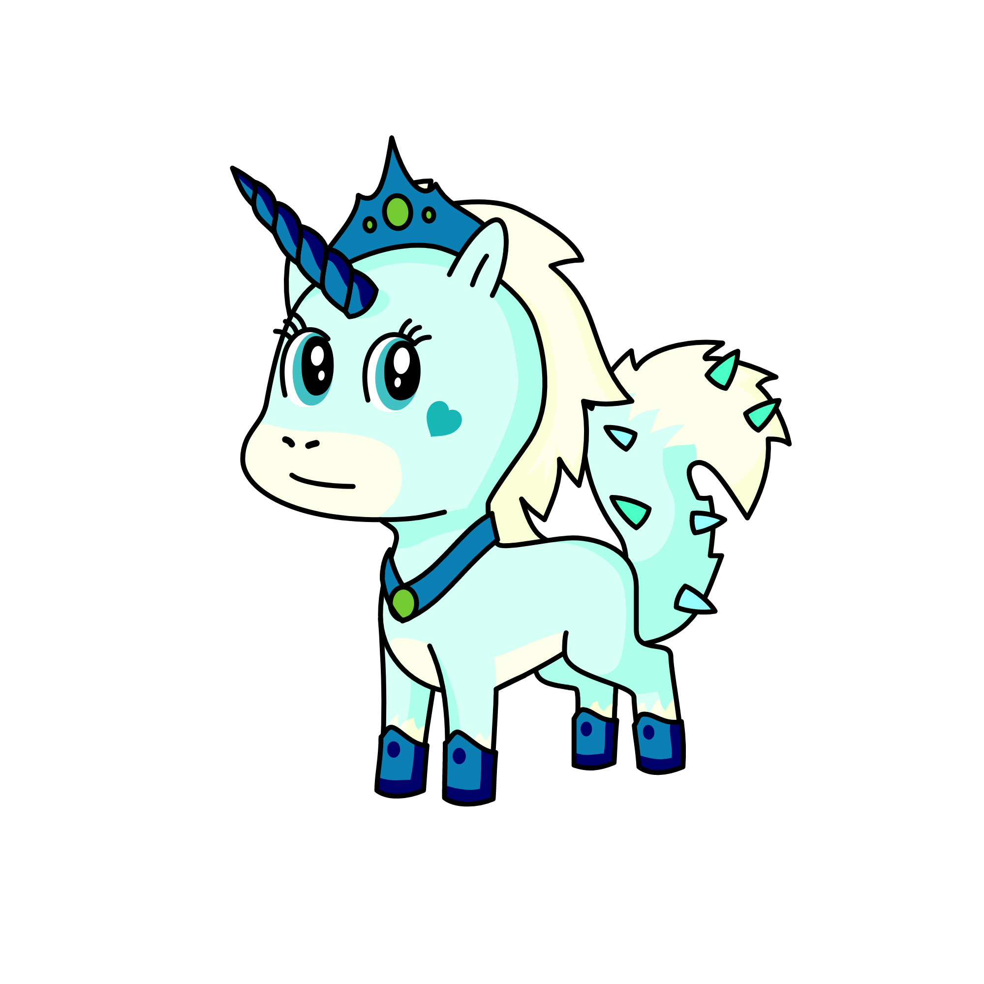 Princess Glacier, the unicorn