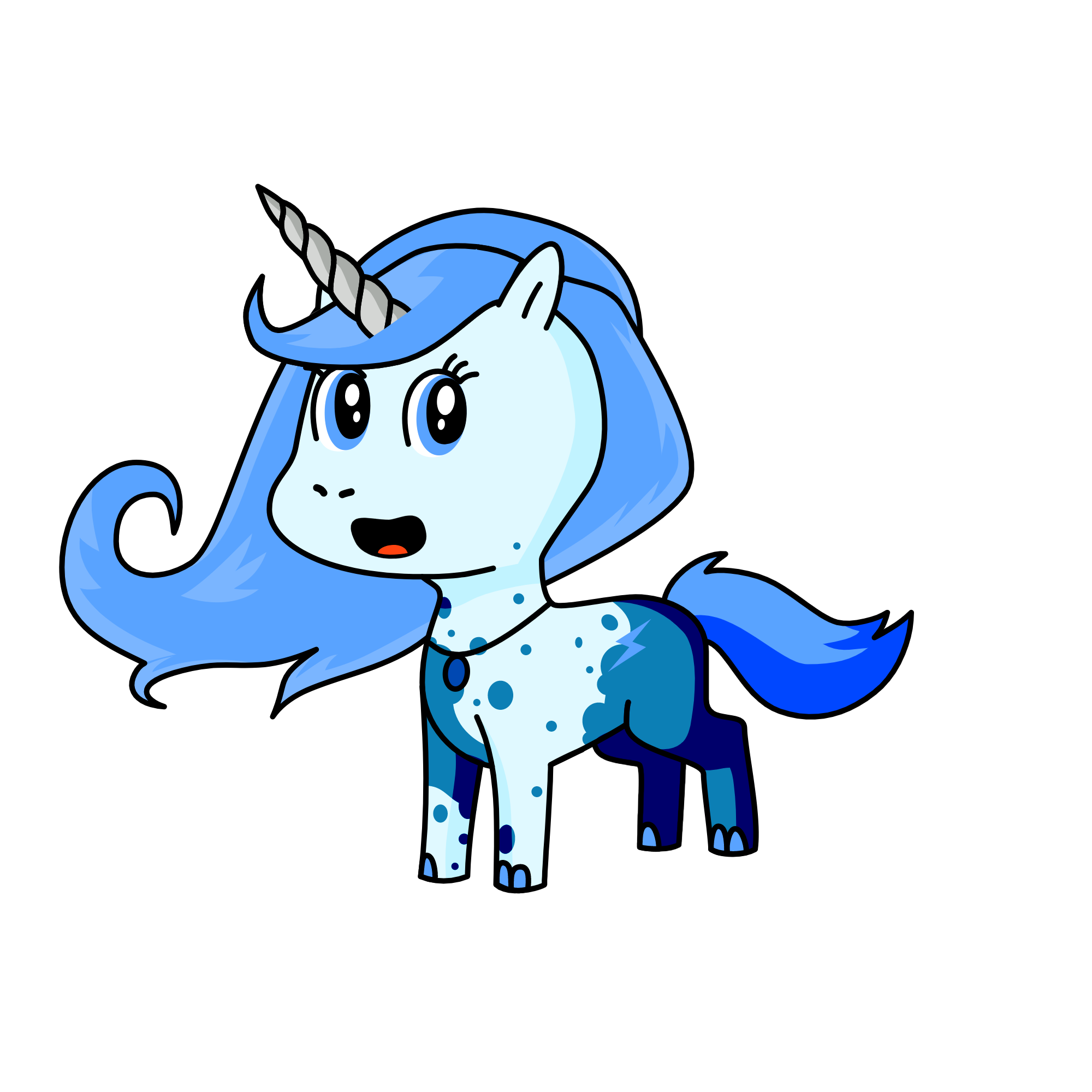 Icicle, the unicorn