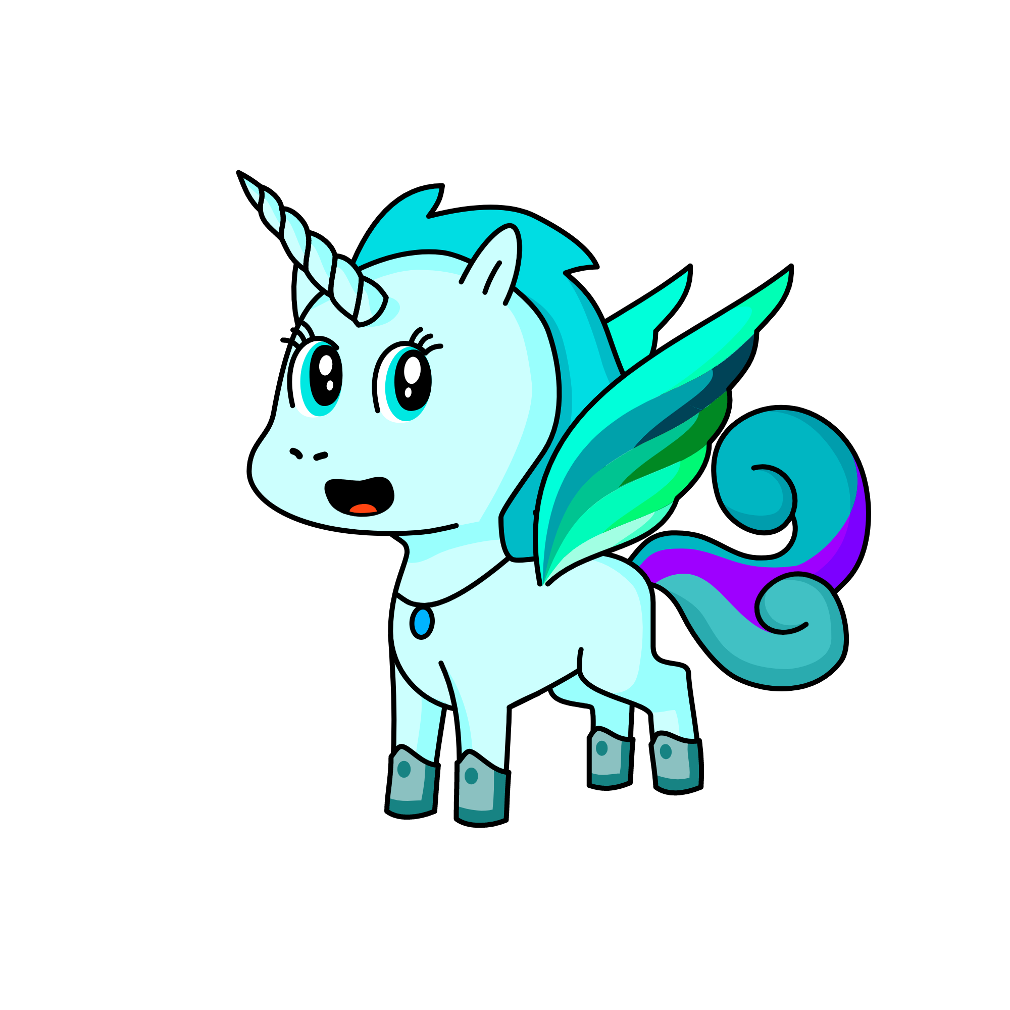 Aqua Shine, the unicorn
