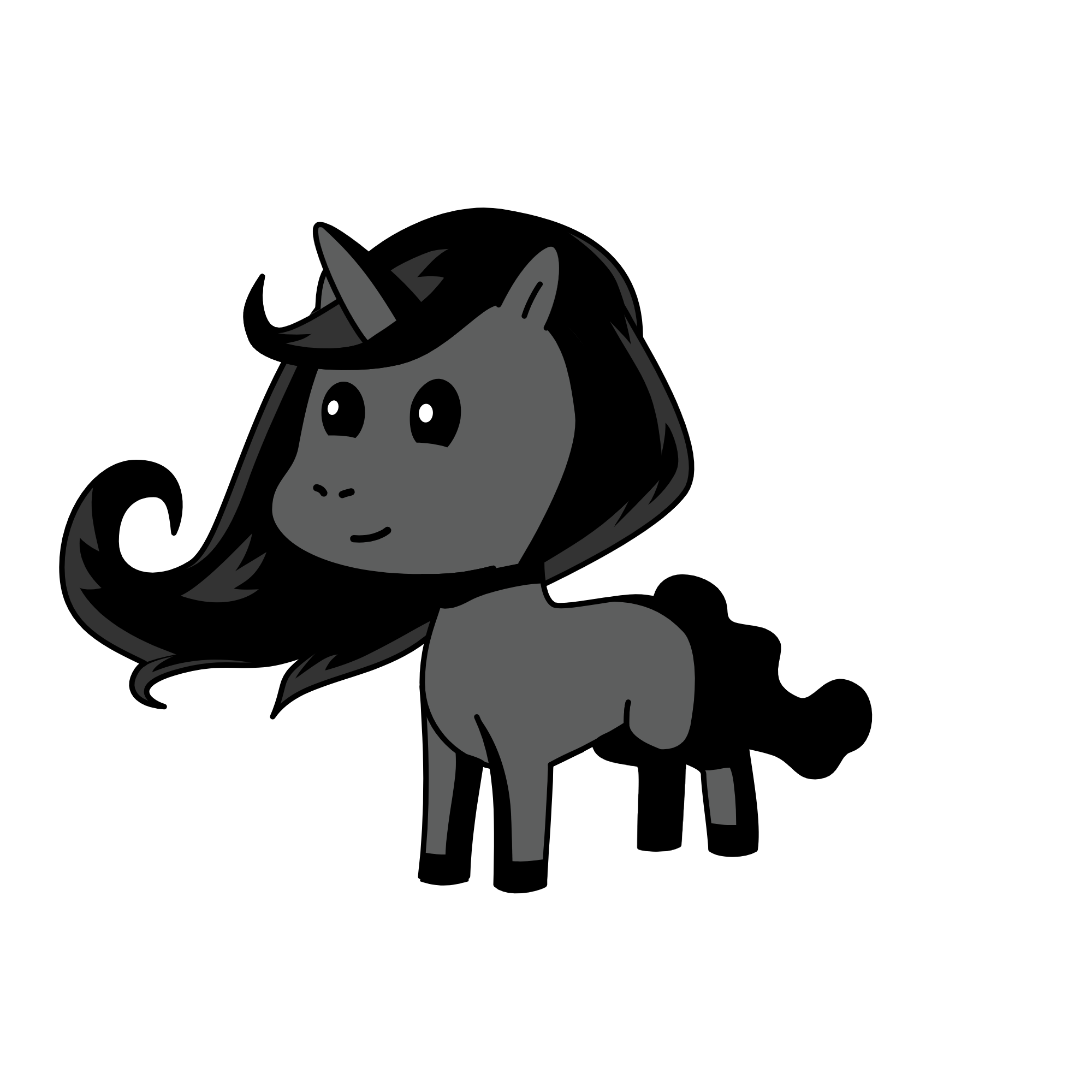 gloomy, the unicorn