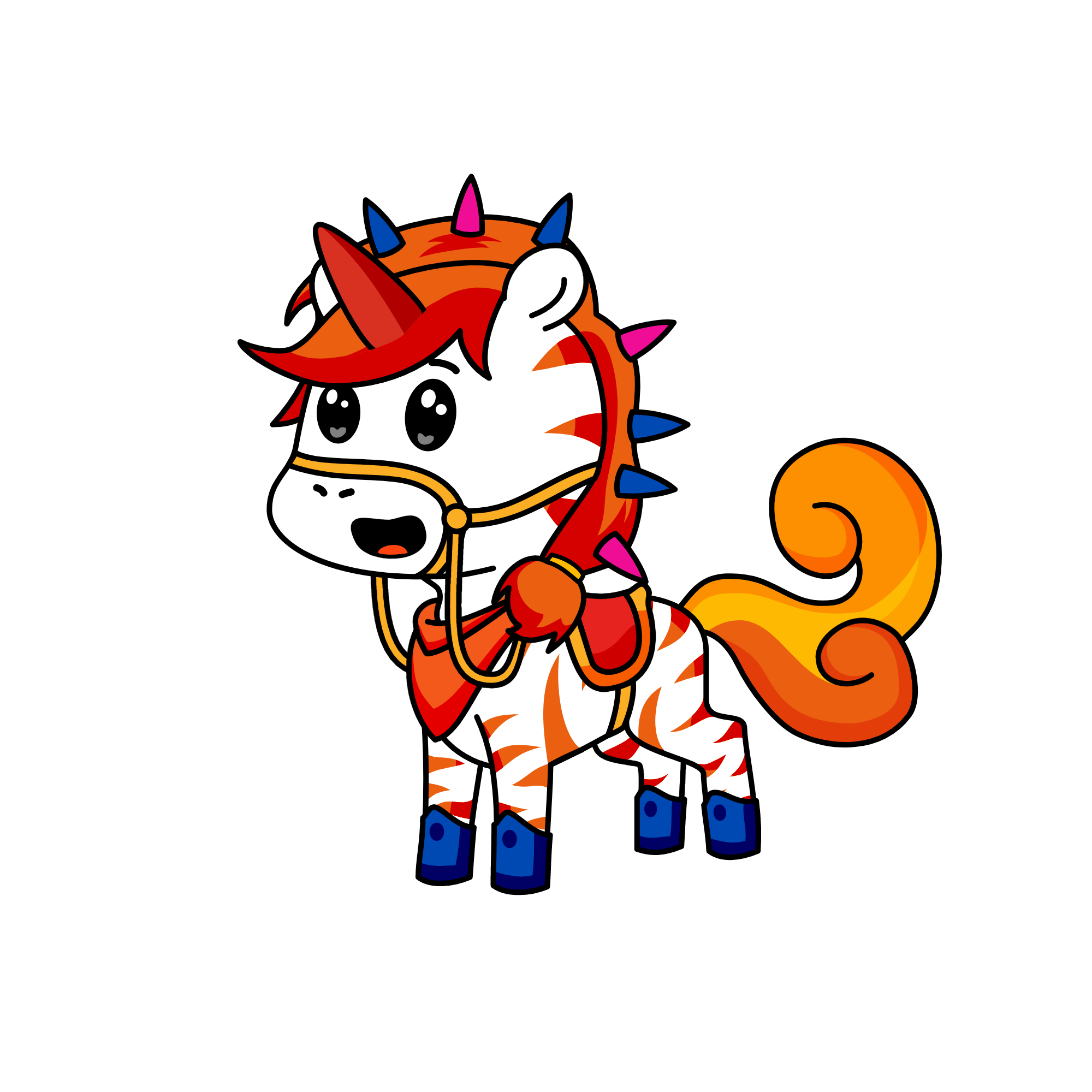 THE KING OF FIRE THE FIRER, the unicorn