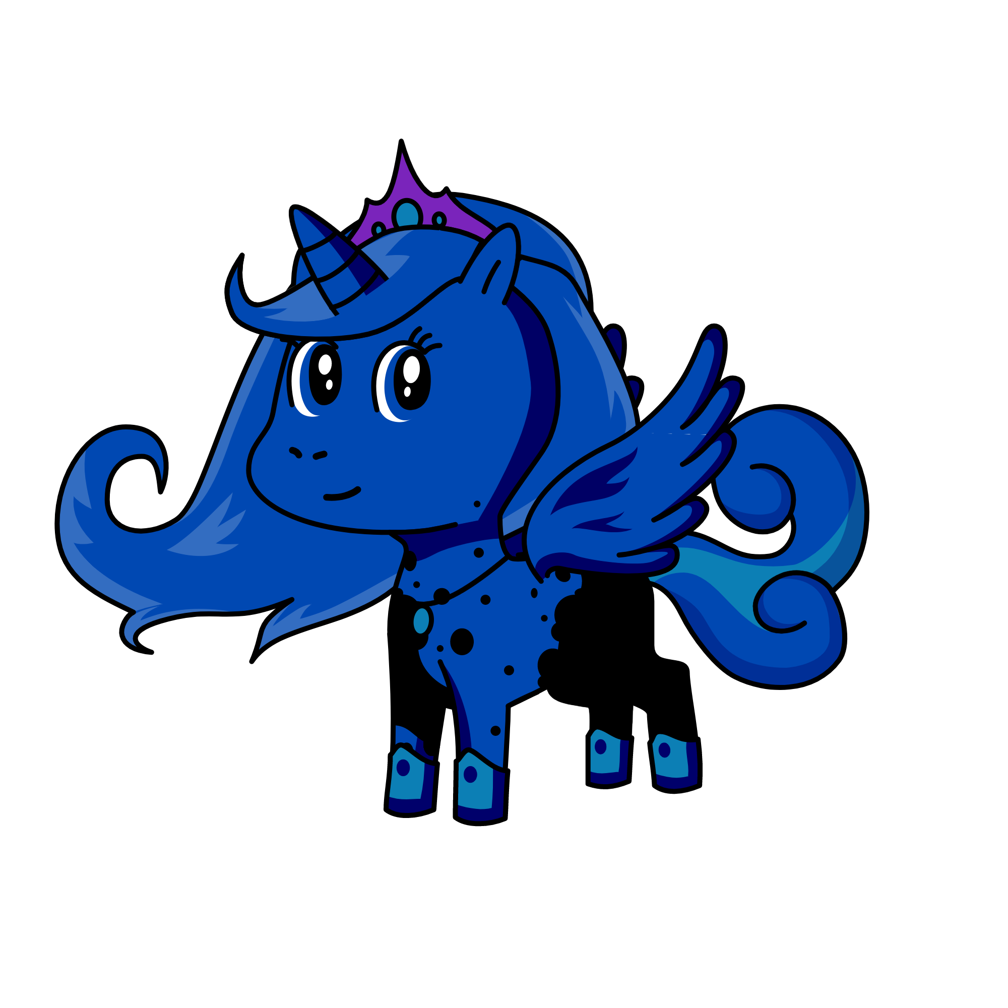 Princess luna, the unicorn